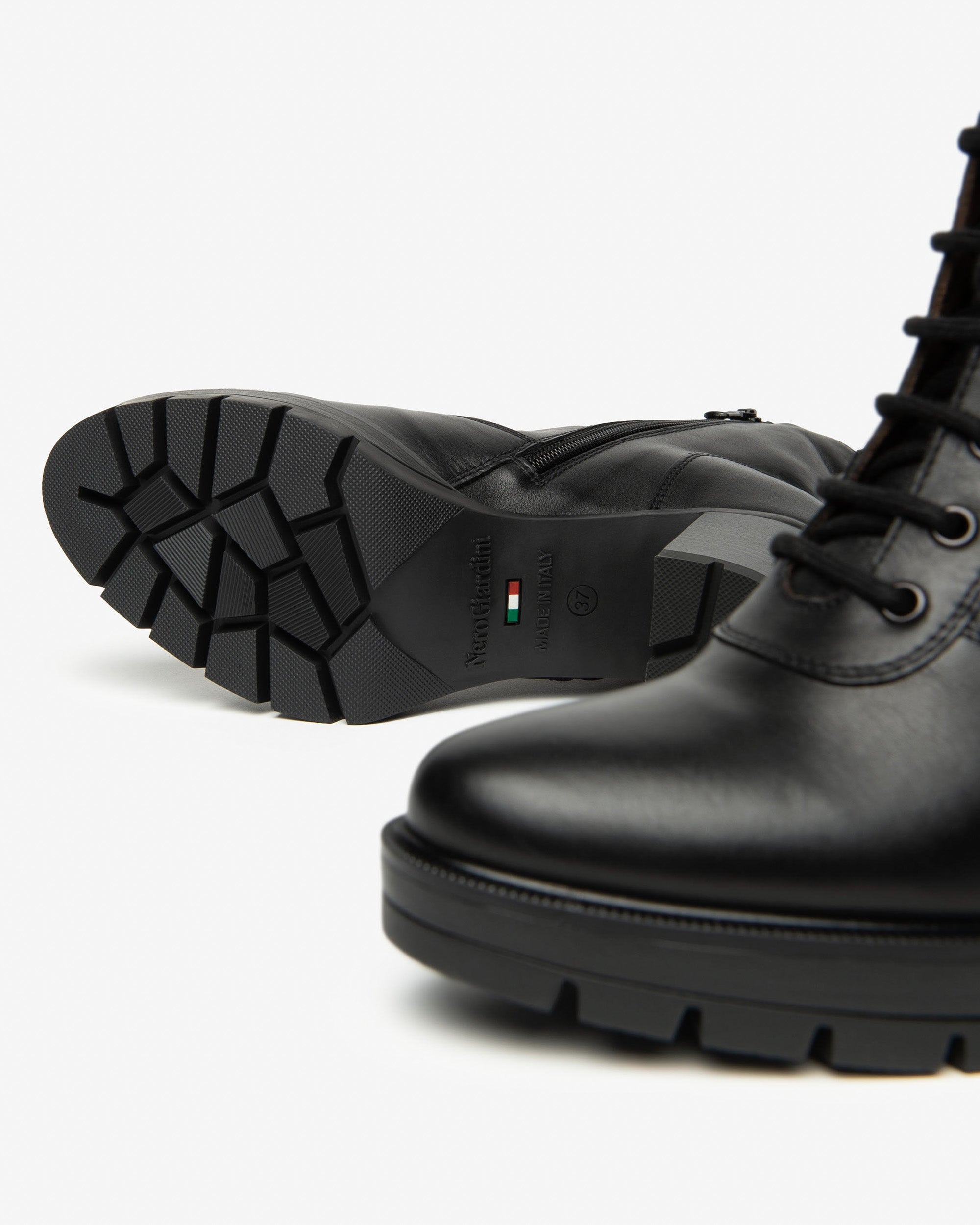 NeroGiardini Bottines Femme en Cuir confort hiver