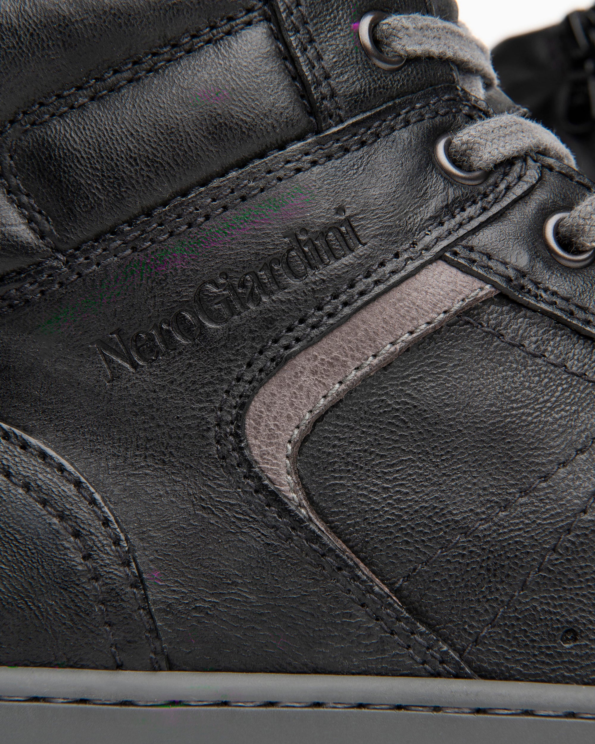 NeroGiardini Sneakers Montantes Homme Cuir Zip 39-46