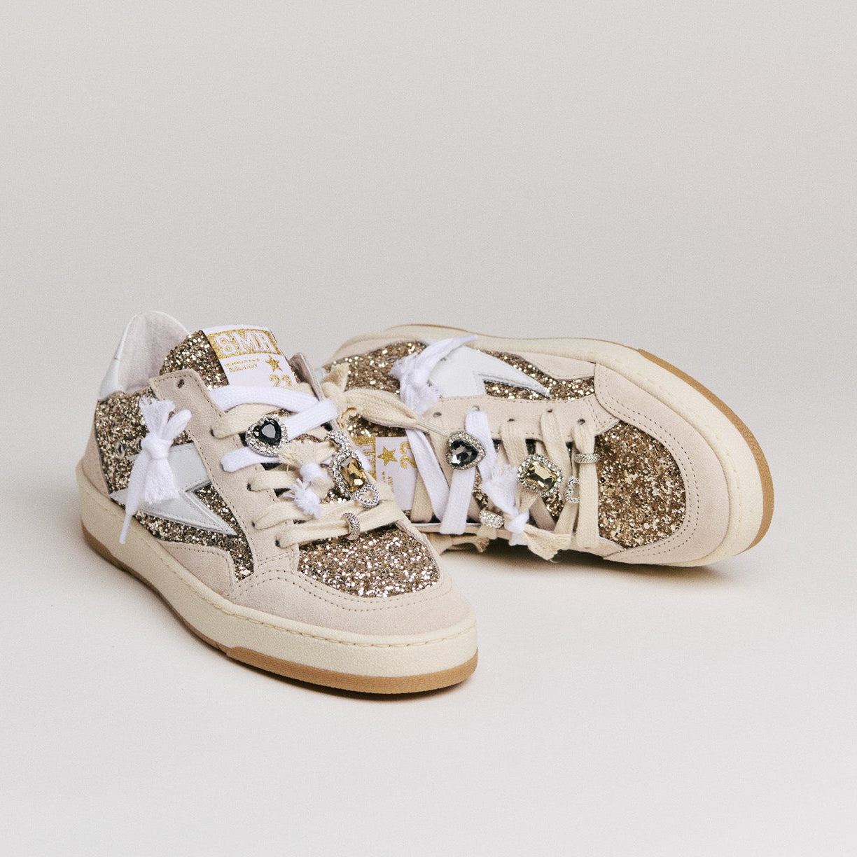SMR Semerdjian Dany D105 basket glitter or beige
