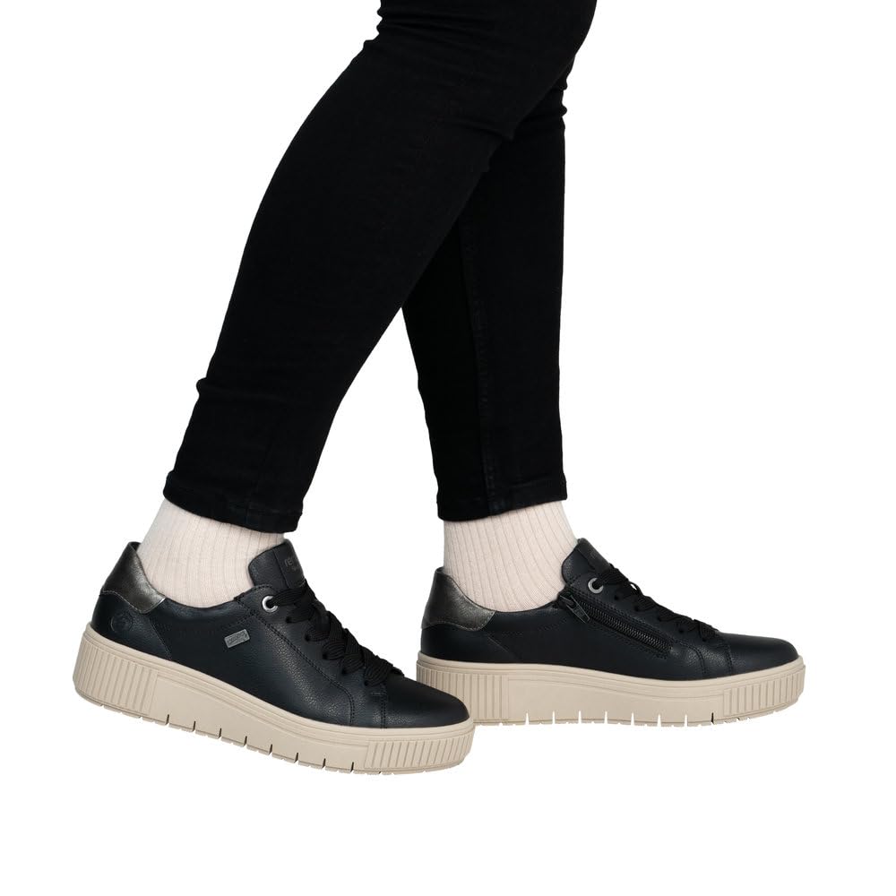 Remonte D3B00 Baskets Basses Femme Noir 39 EU Cuir