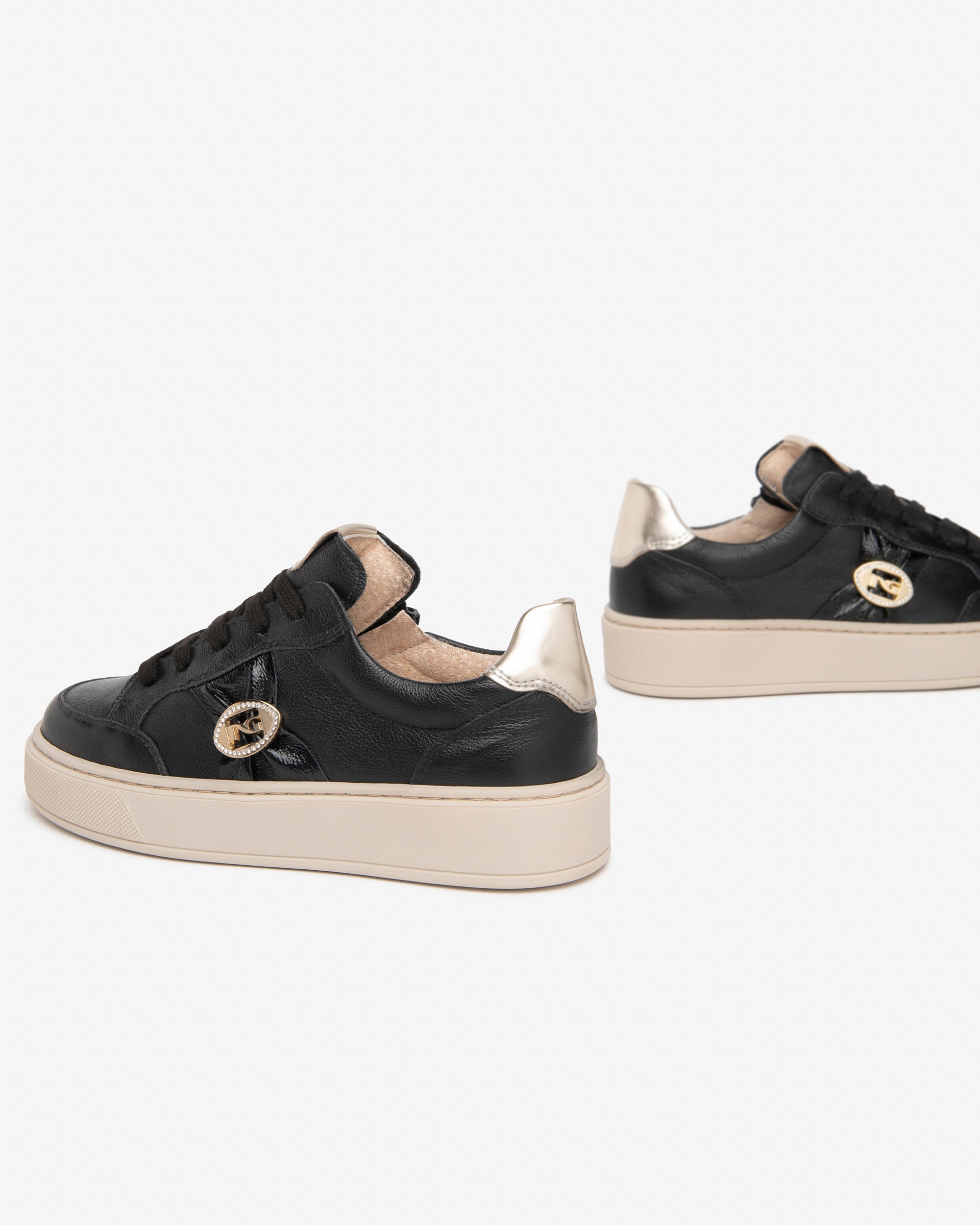 NeroGiardini Sneakers Teen Fille Cuir Vernis Zip