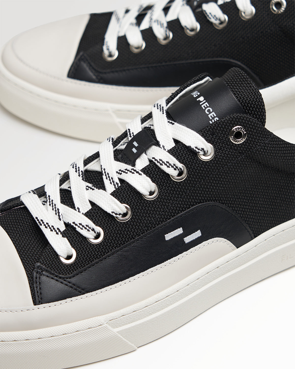 Filling Pieces Riviera Low sneakers Black toile cuir pointure exacte