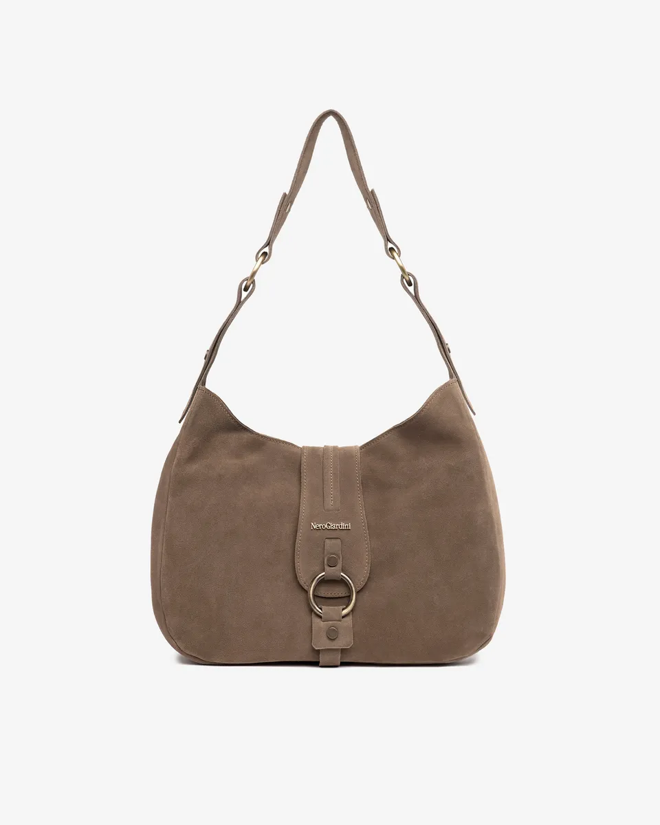 NeroGiardini Sacs besace cuir velours femme hobo