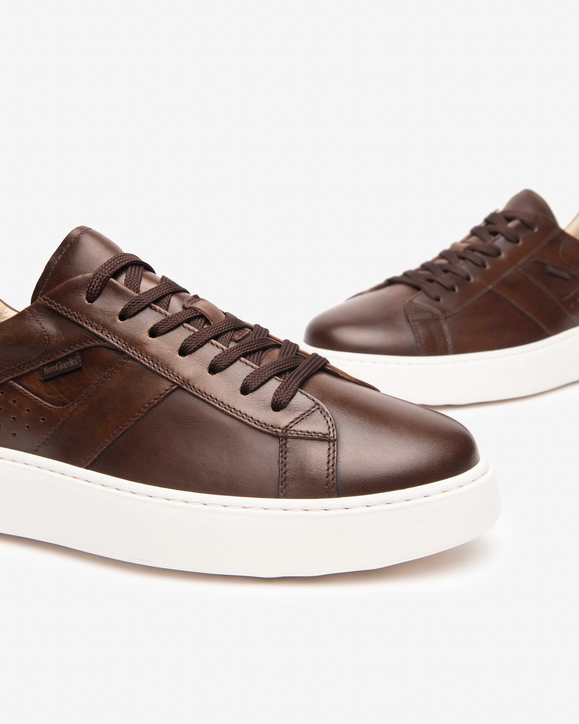 Nerogiardini Sneakers Homme Cuir Baskets Ville Italie