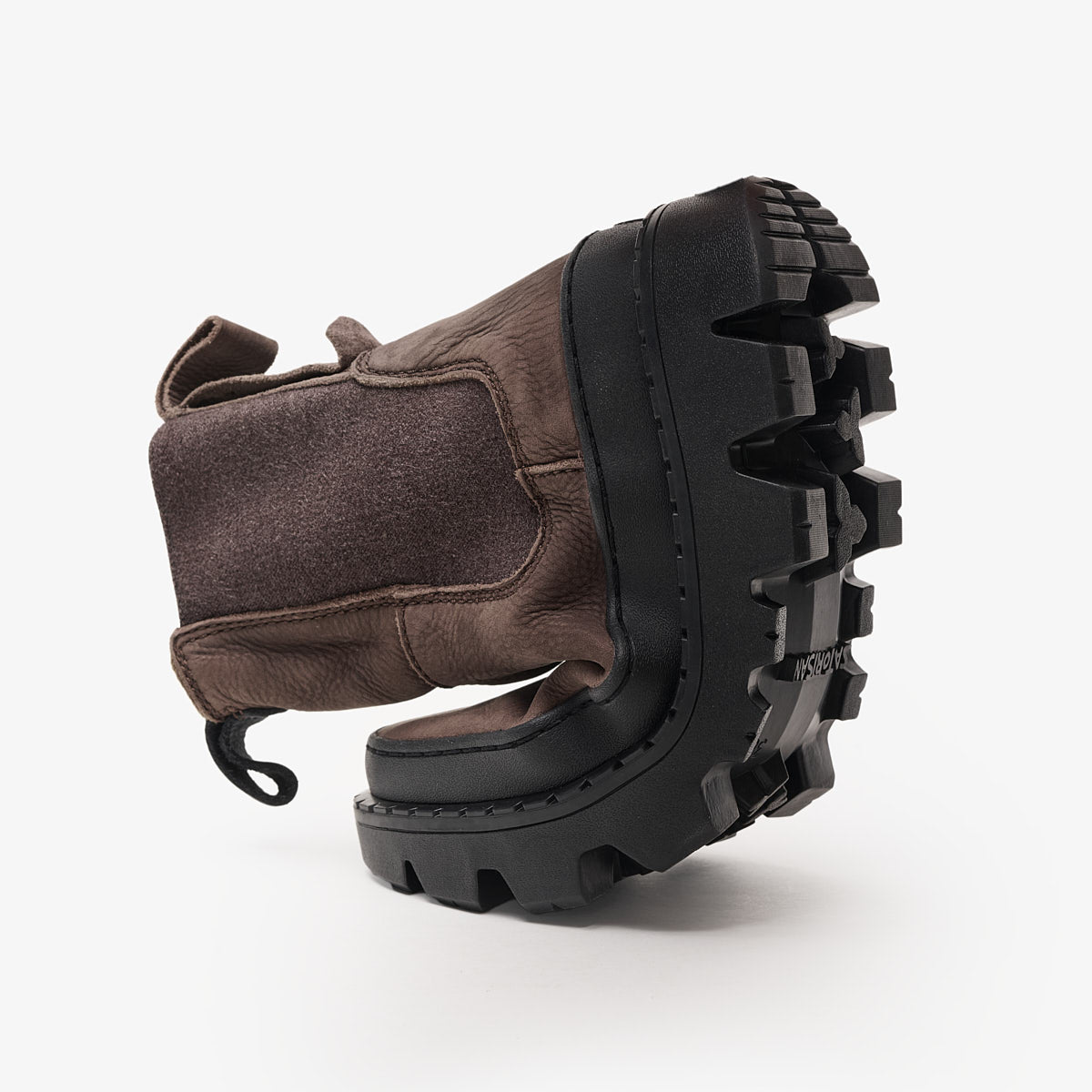 Satorisan Unalome Elastics boots cuir Dark Brown