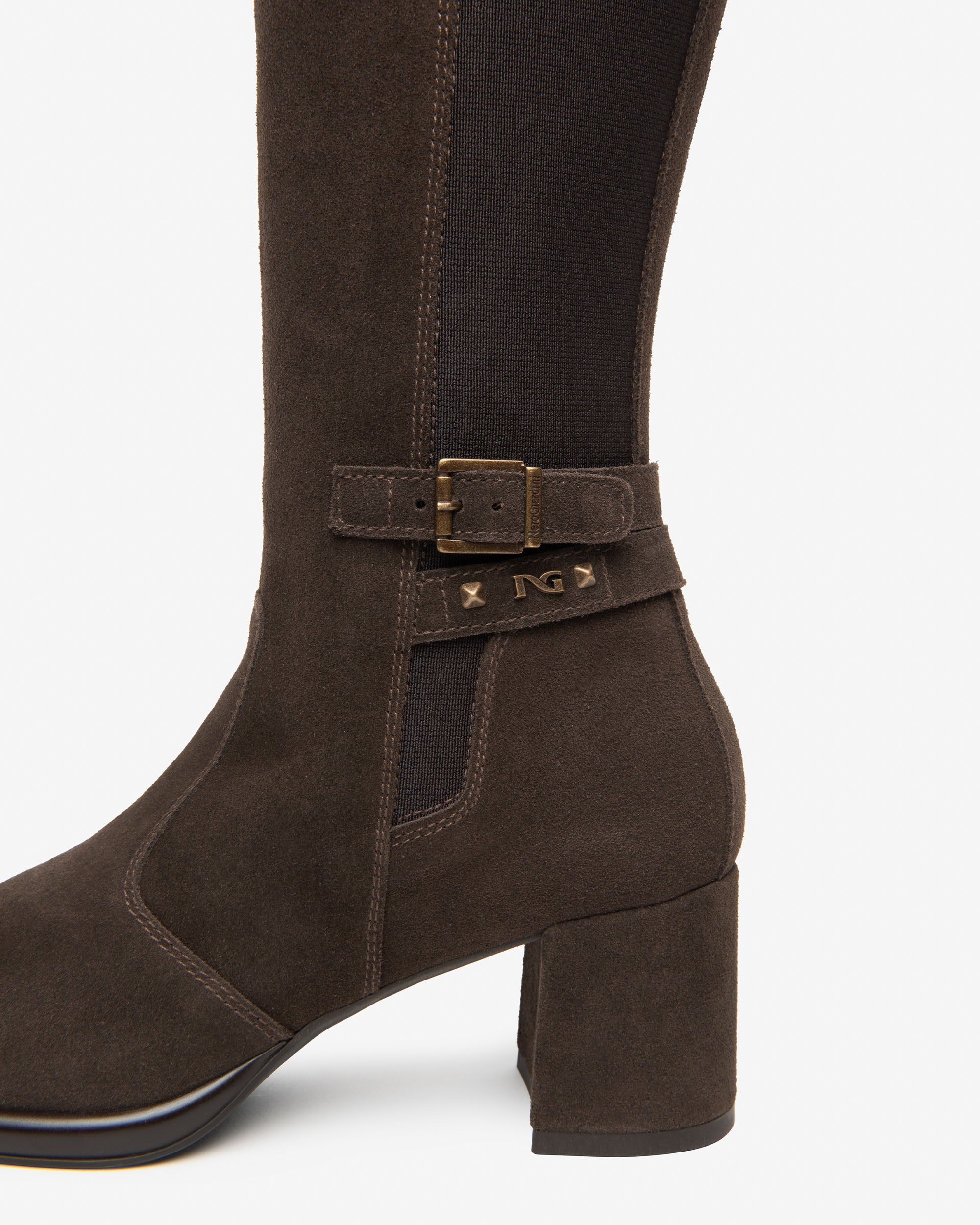 NeroGiardini Bottes Femme Daim Talon 60 mm Taille 38