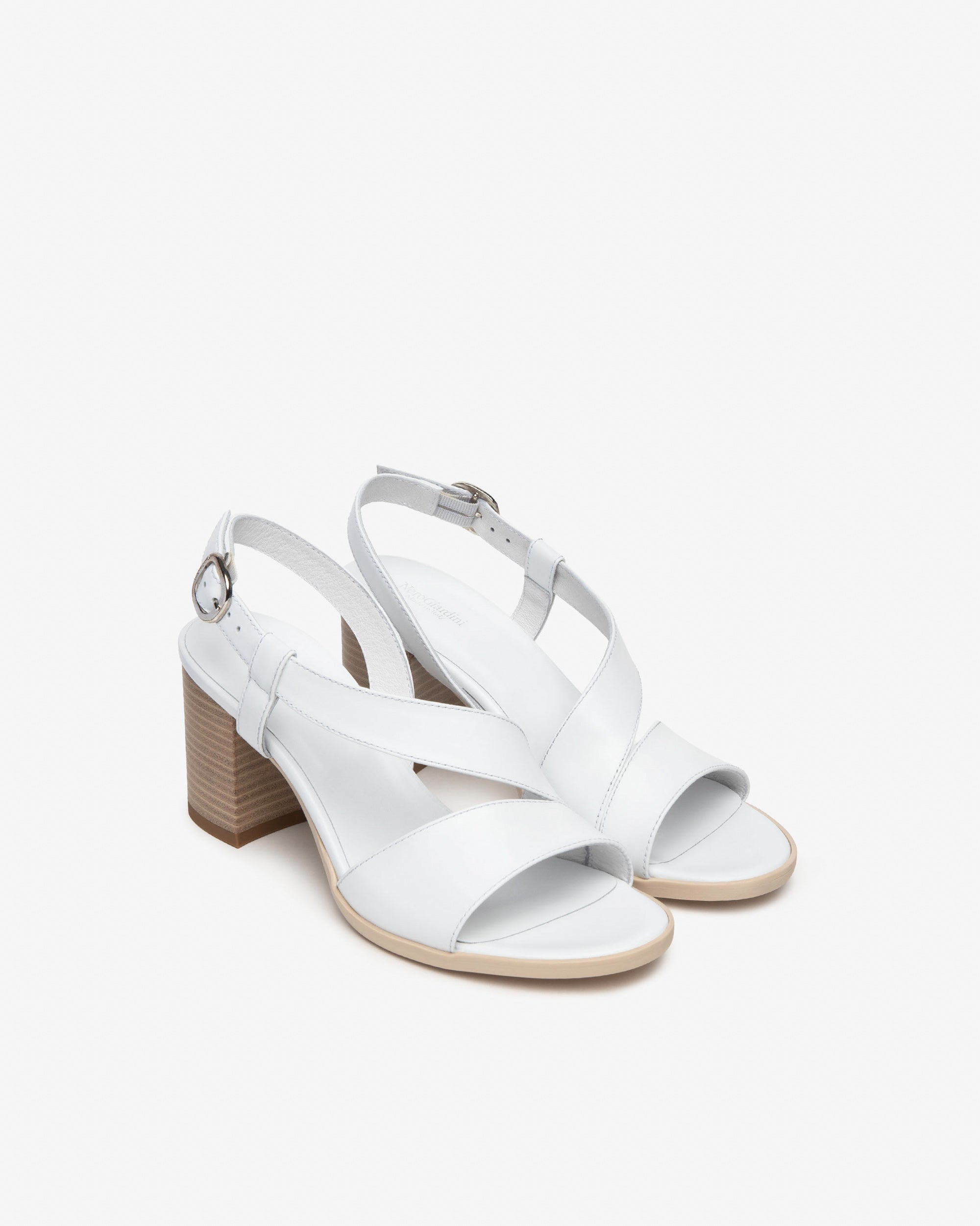 NeroGiardini Sandales Femme en Cuir Sandales Été Confort
