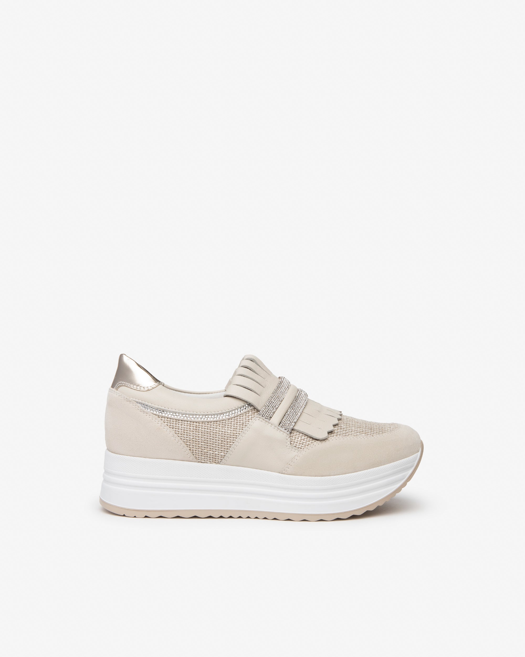 Nerogiardini Sneakers Femme Cuir Daim Toile Confort