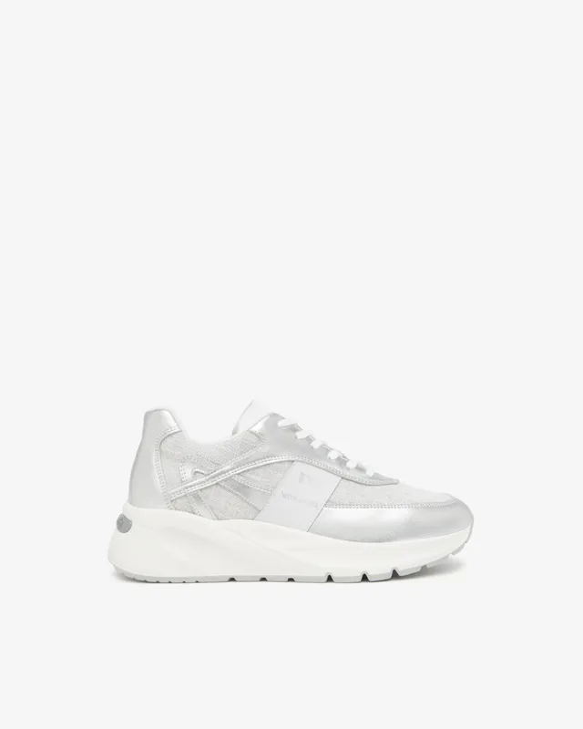 Nerogiardini Sneakers Femme Cuir Tissu Memory Été