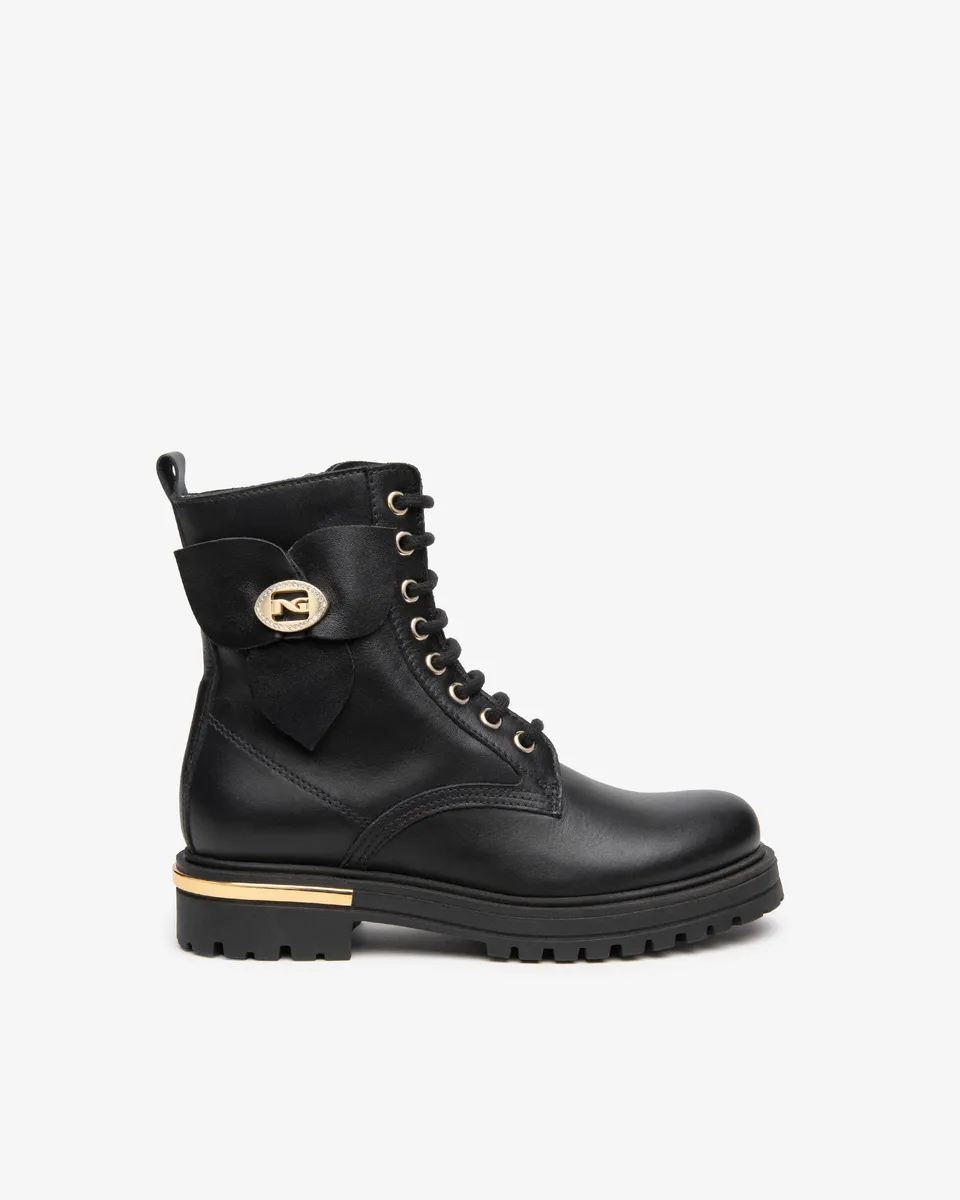 Nerogiardini Bottines Teen Fille Cuir Bottines Zip 35