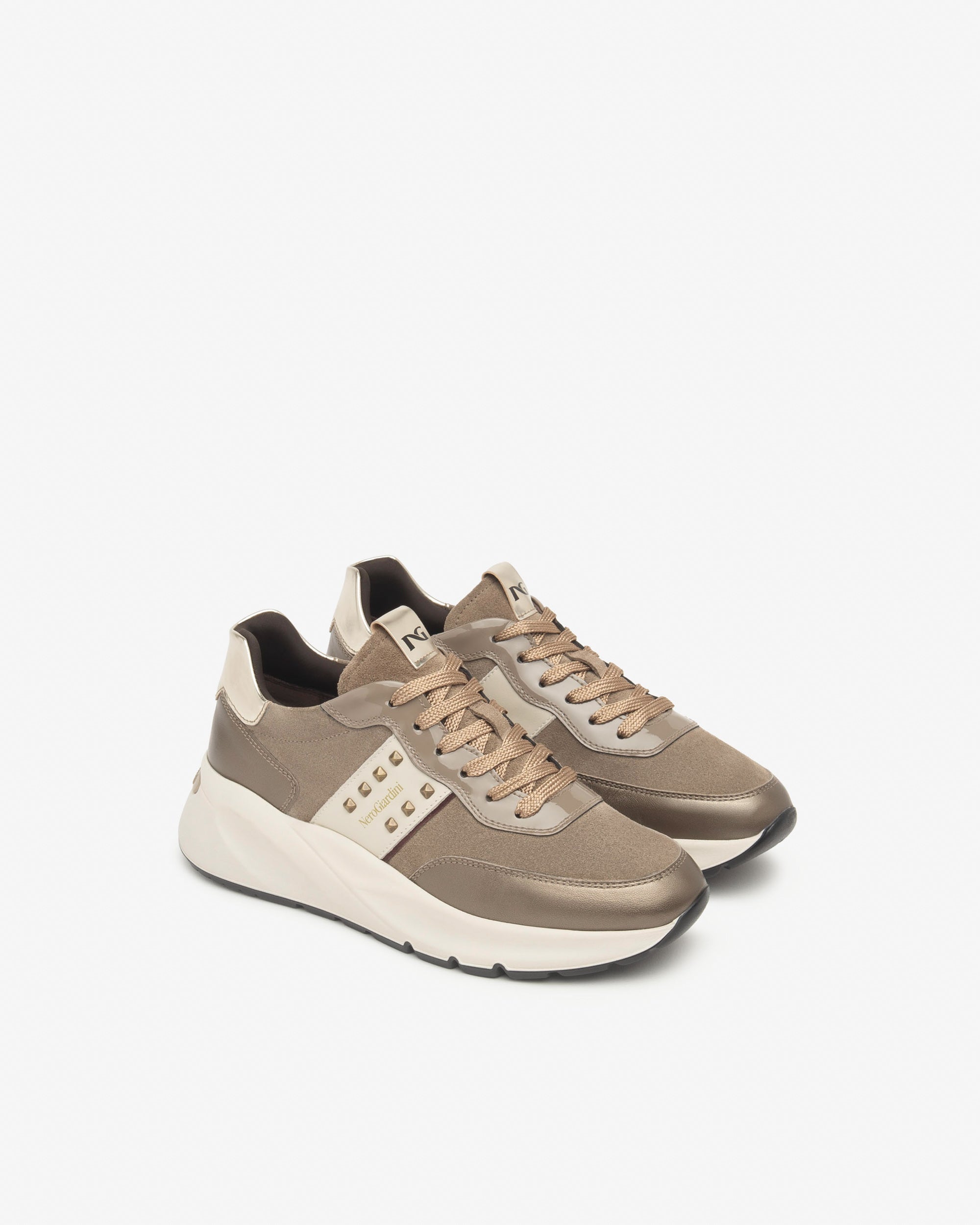 Nerogiardini Sneakers cuir velours femme pointure 38