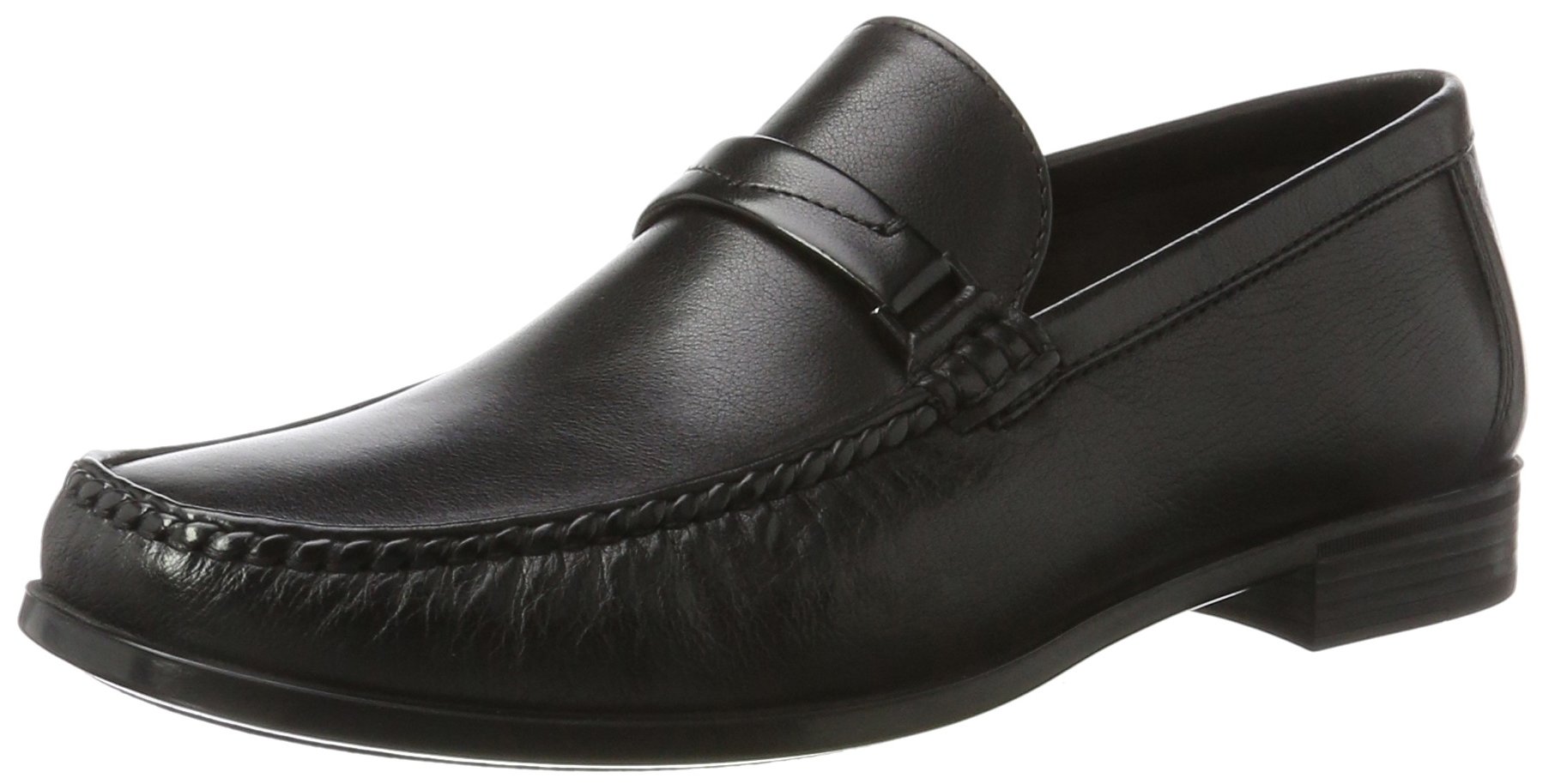 ECCO Dress Moc Mocassin homme noir 39 EU cuir