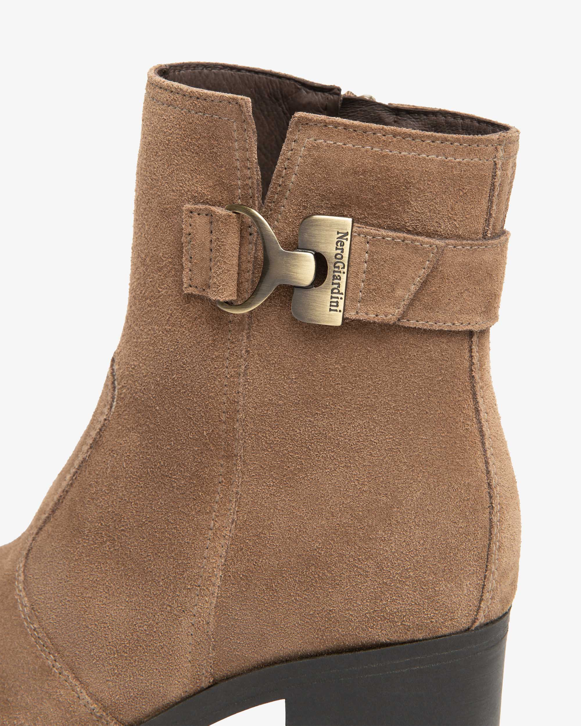 NeroGiardini Bottines Femme Cuir Velours Hiver
