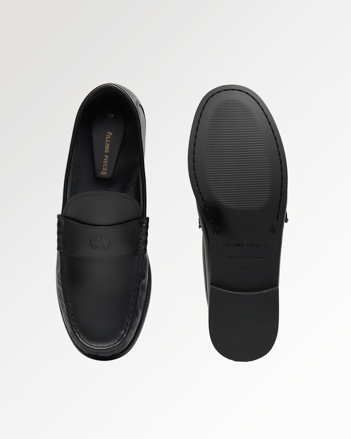 Filling Pieces Lux Loafer Polido mocassin cuir noir