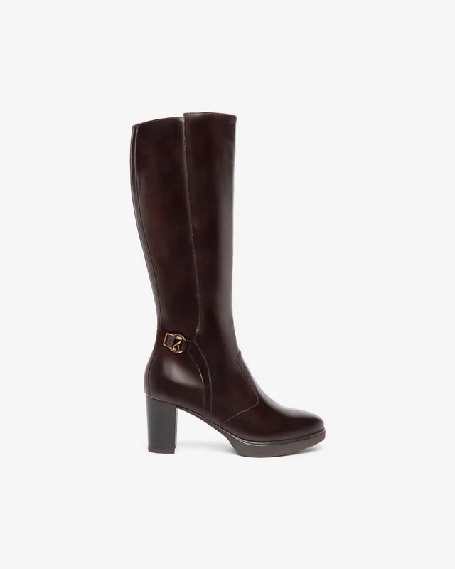 Nerogiardini Bottes bottes femme cuir détails métal