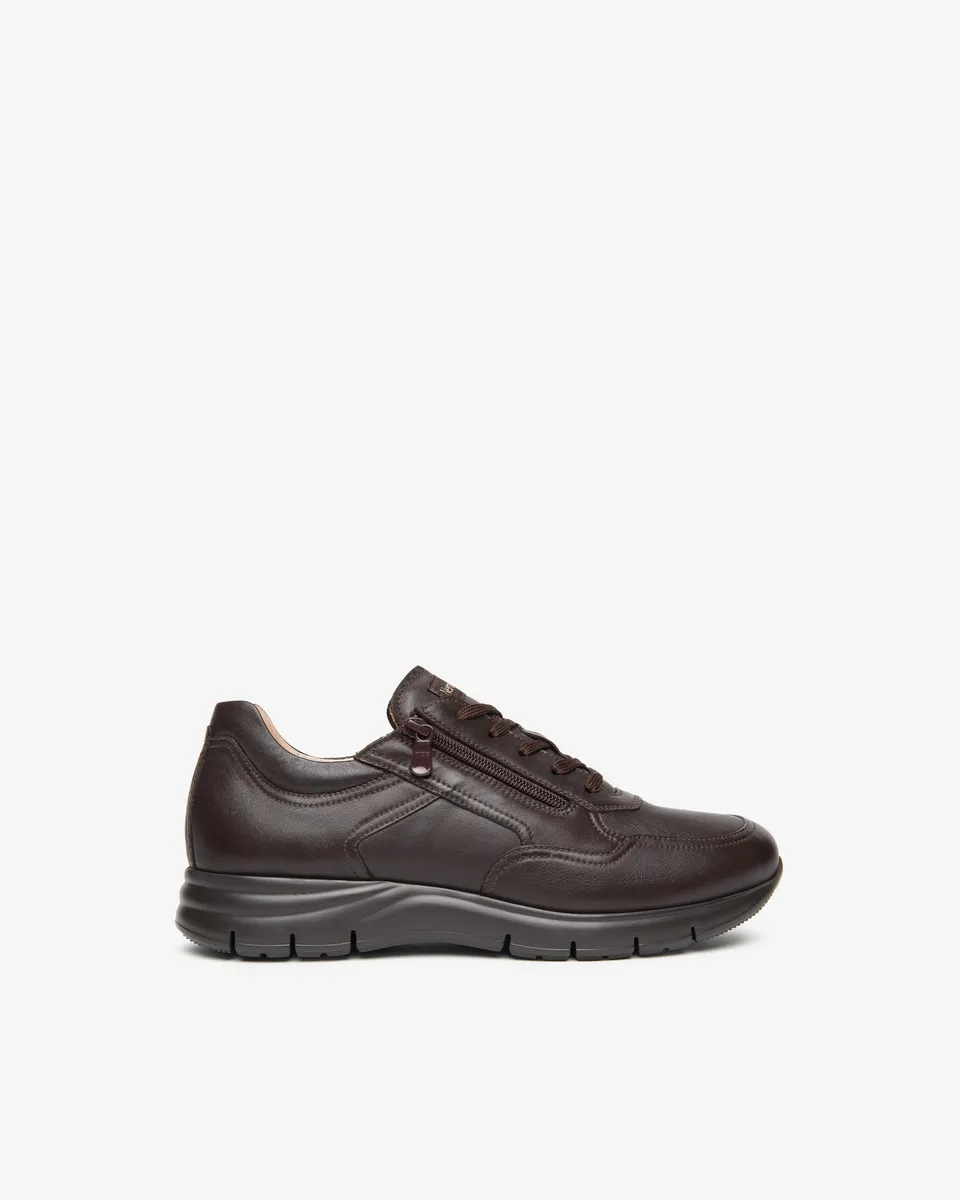 NeroGiardini Sneakers Homme Cuir Zip - Marche en Ville