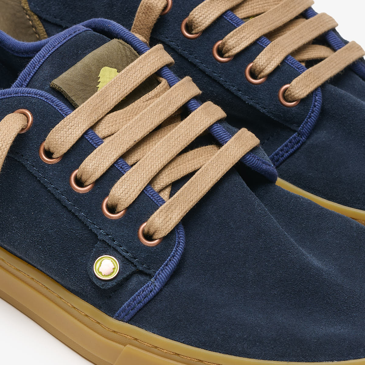Satorisan Heisei Suede Navy sneakers suède bleu