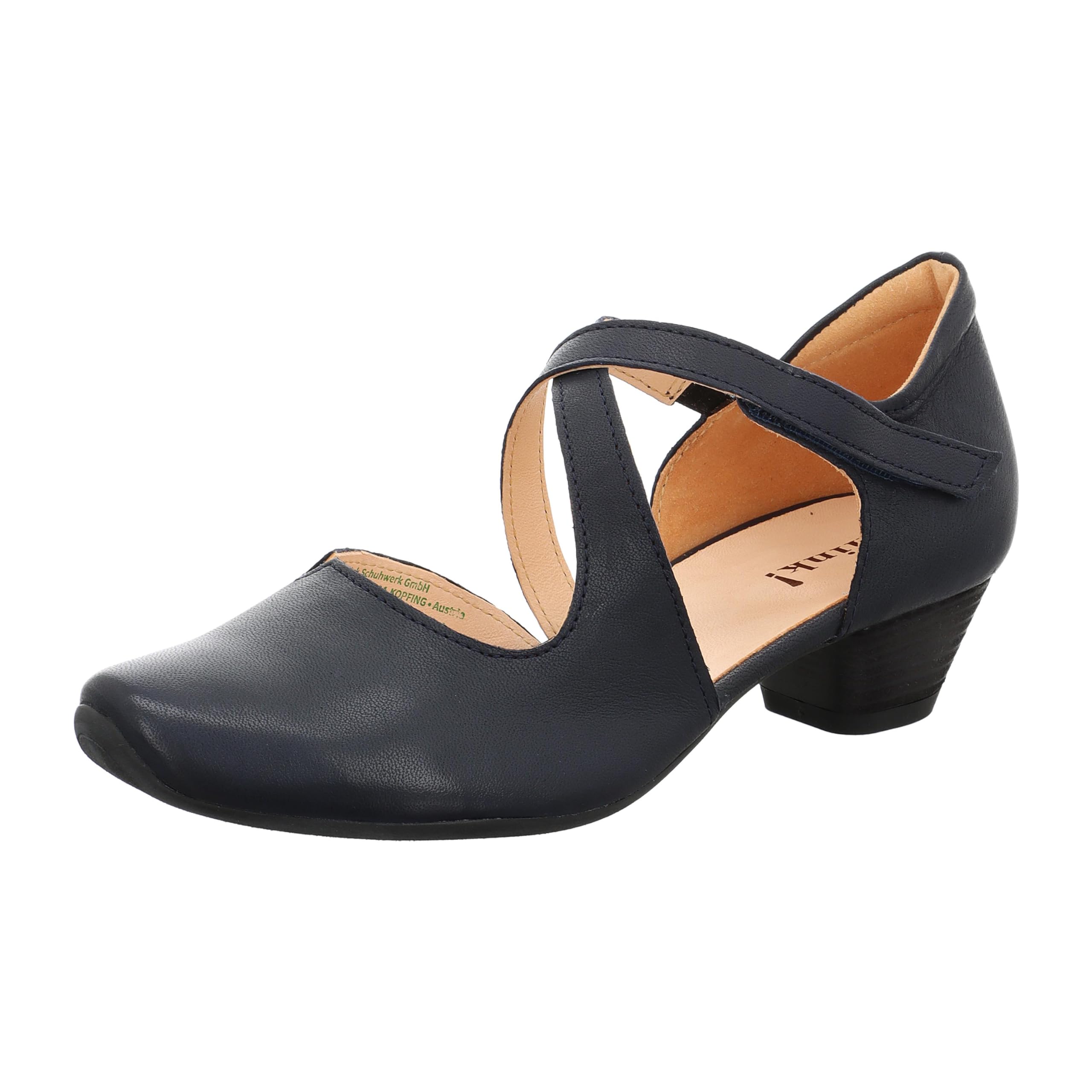 Think Aida escarpins femme cuir sangles noir