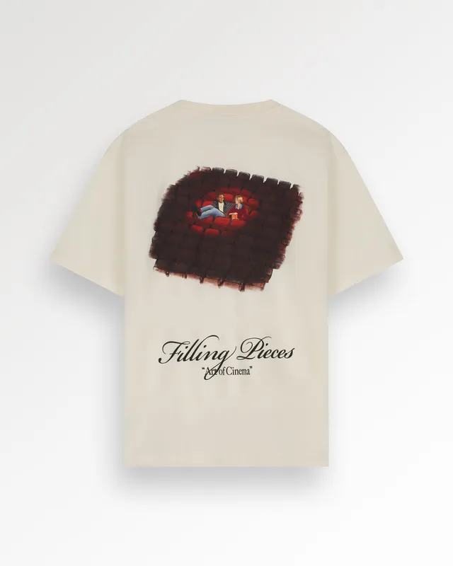 Filling Pieces T-Shirt Cinema Antique White t-shirt coton bio