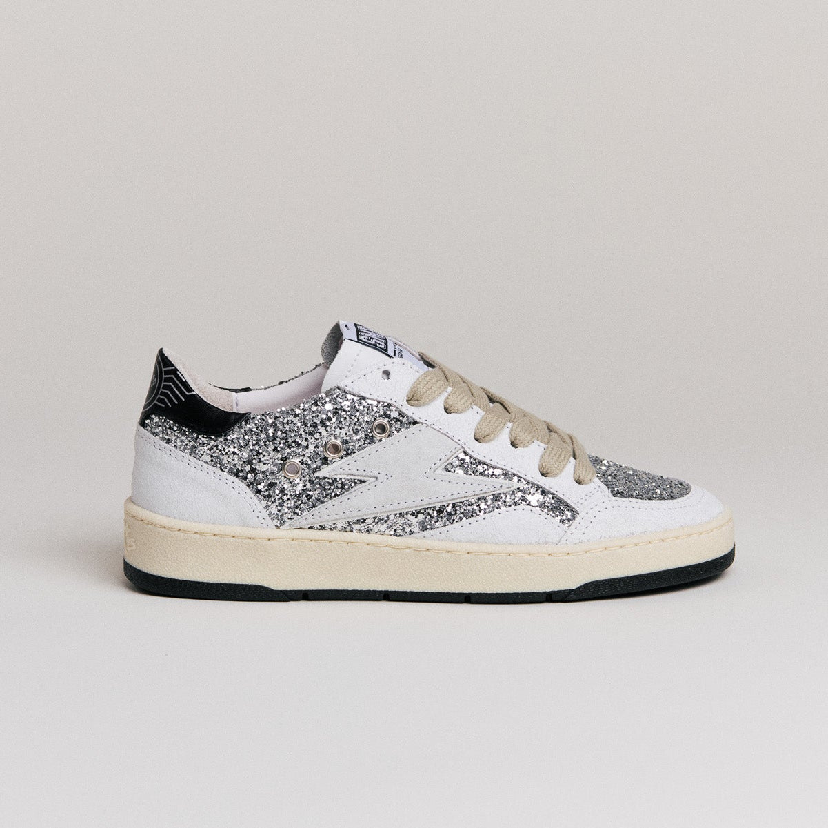 SMR Semerdjian Dany C317 Sneakers Glitter Argent Vintage