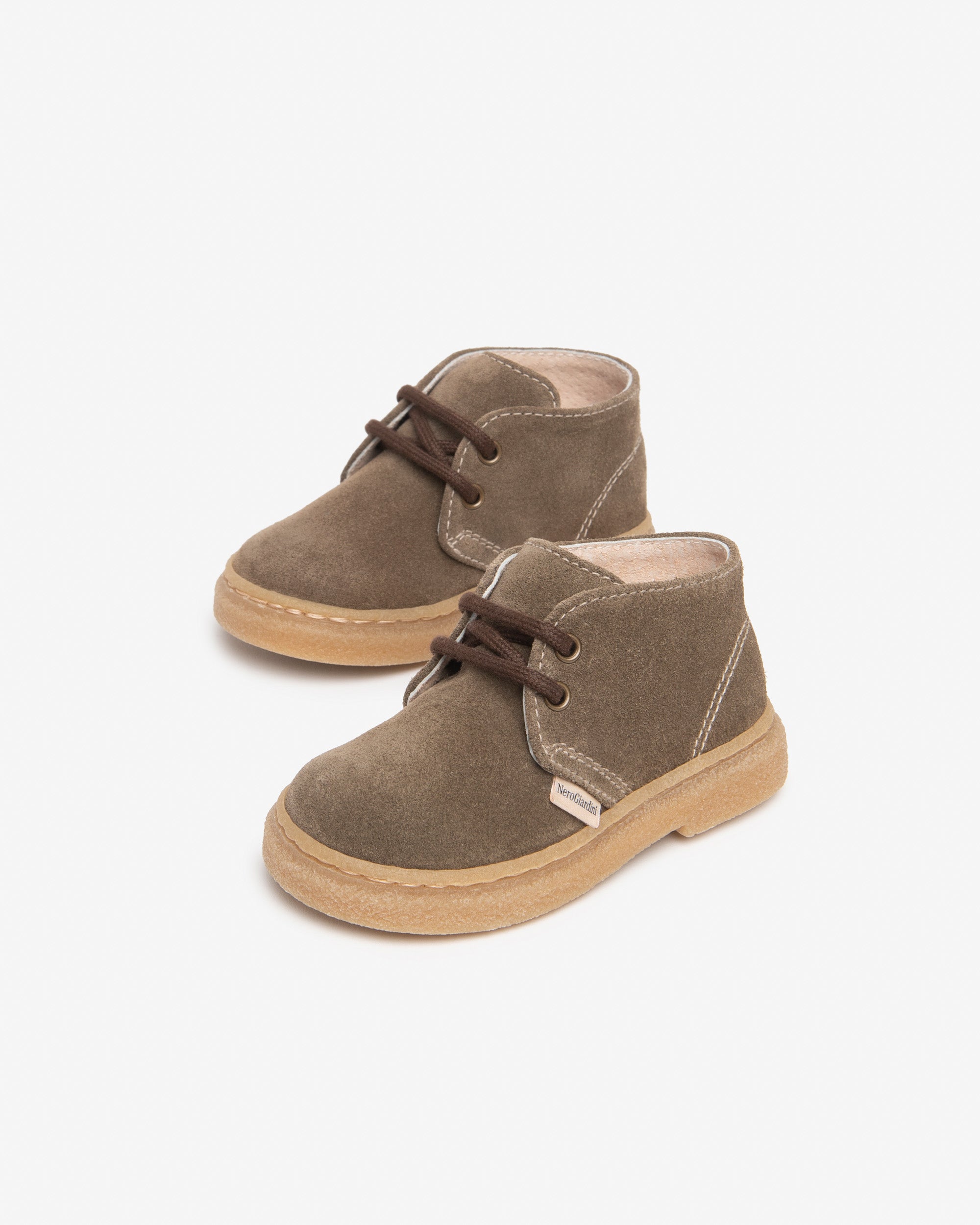 NeroGiardini Bottes Junior Garçon Daim Laçage