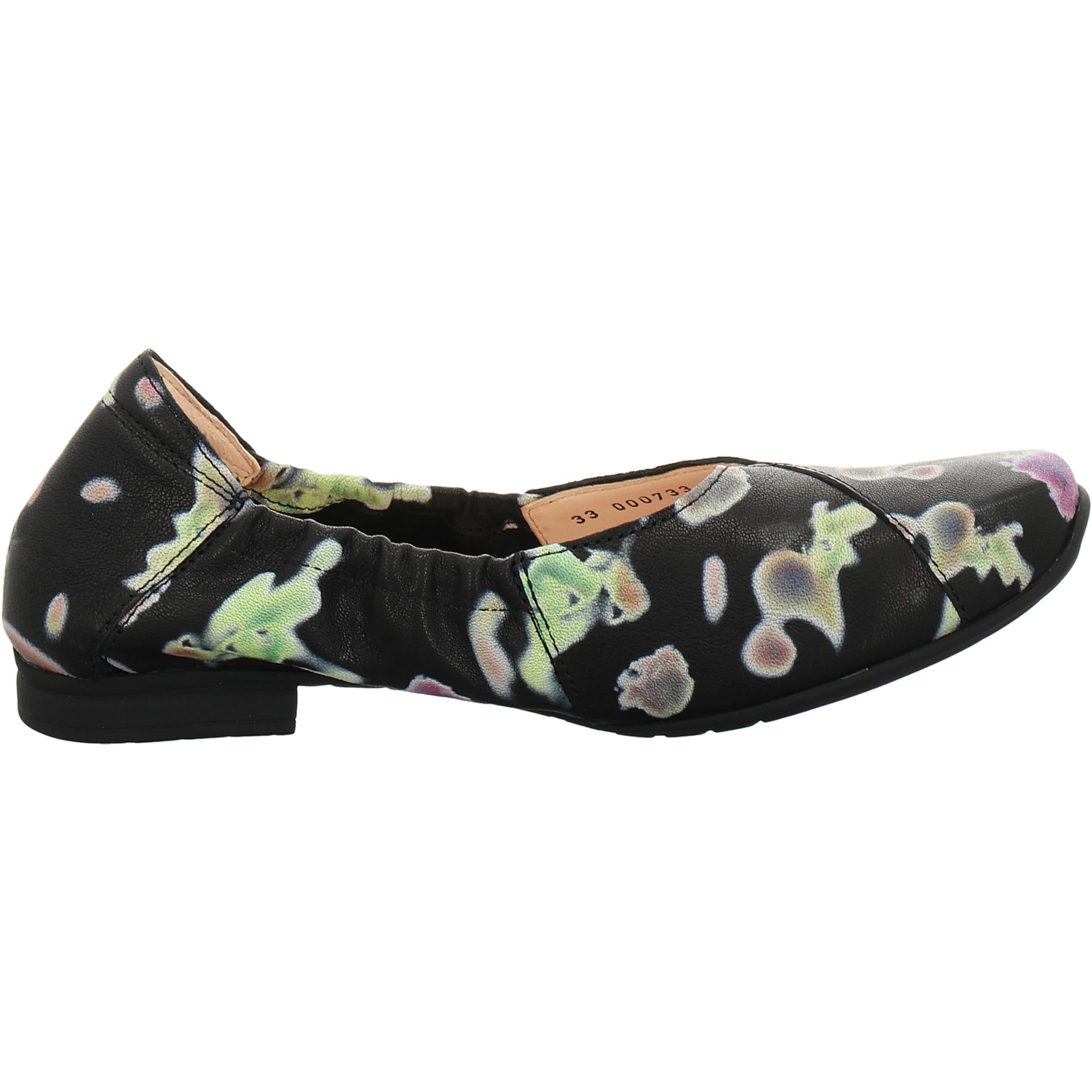 Think Gaudi ballerines femme noir cuir semelle amovible