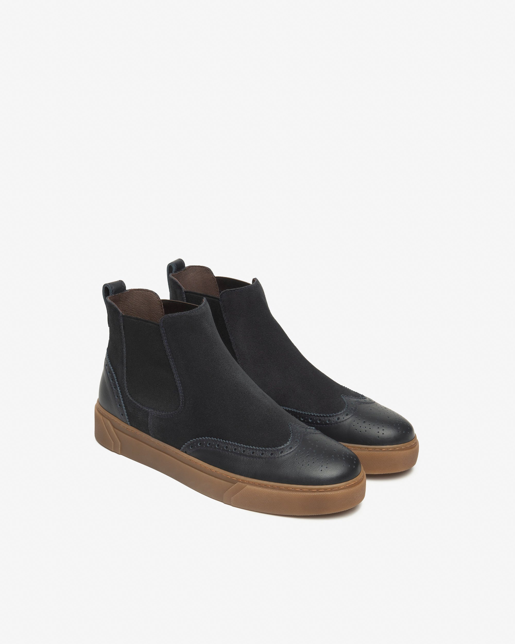 Nerogiardini Chelsea Cuir Homme Bottines Daim Memory
