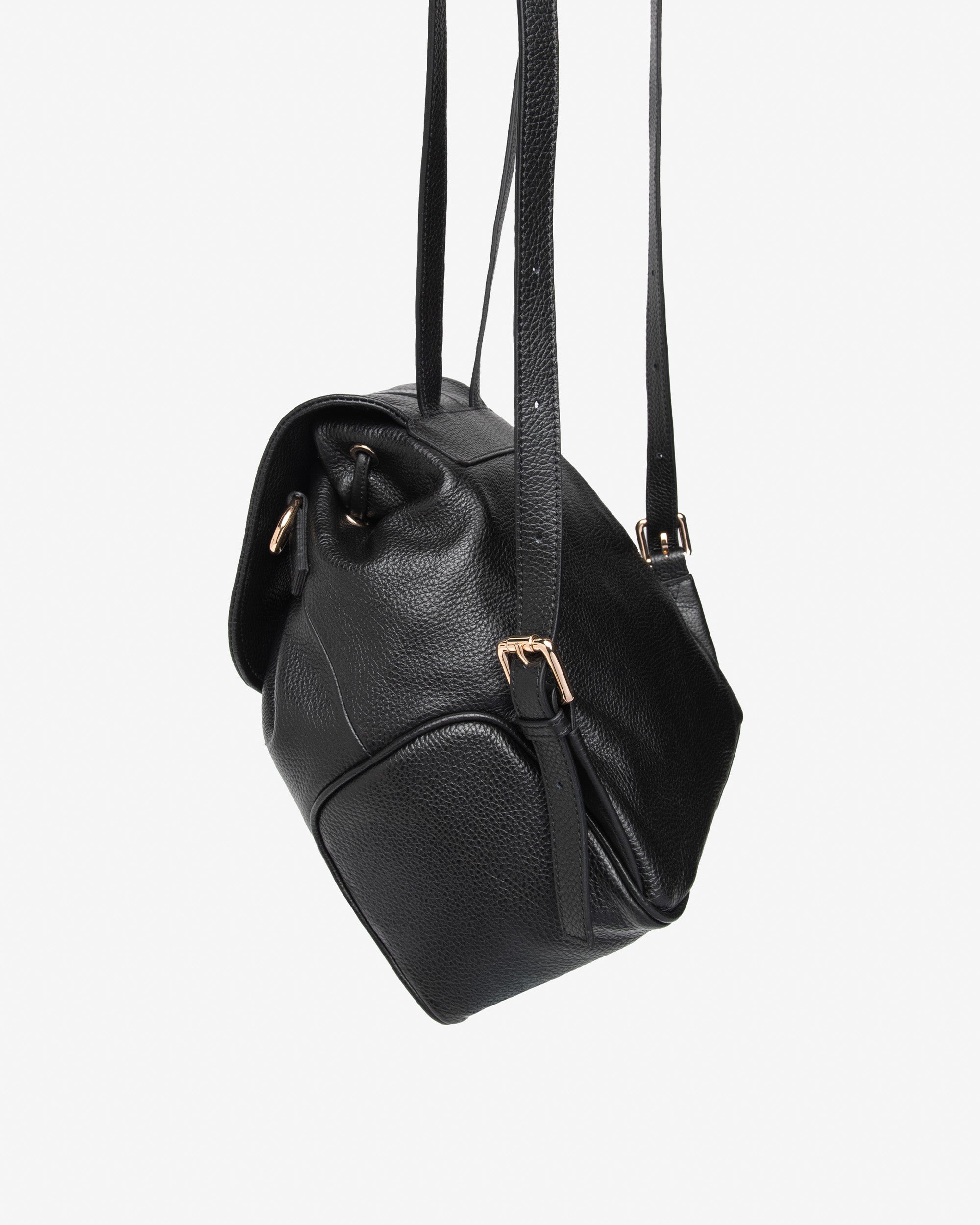 Nerogiardini Sacs sac à dos cuir femme PZ petit boucle dorée