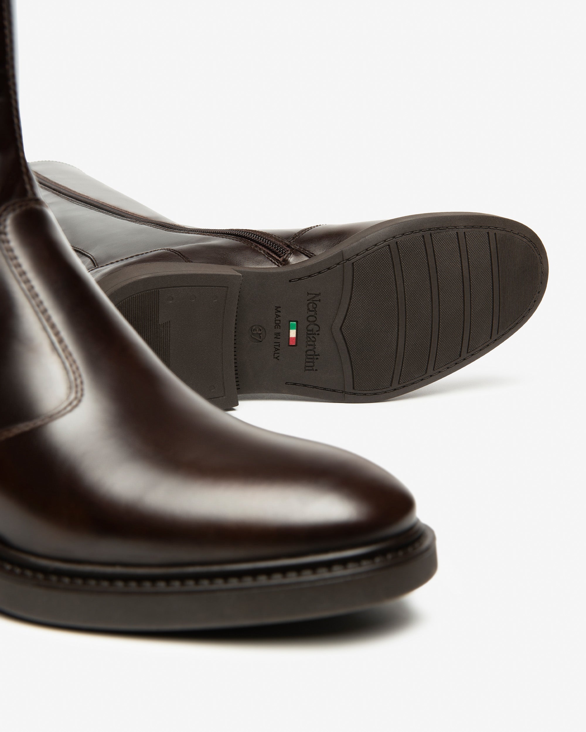 NeroGiardini Bottes Femme Cuir Automne Hiver