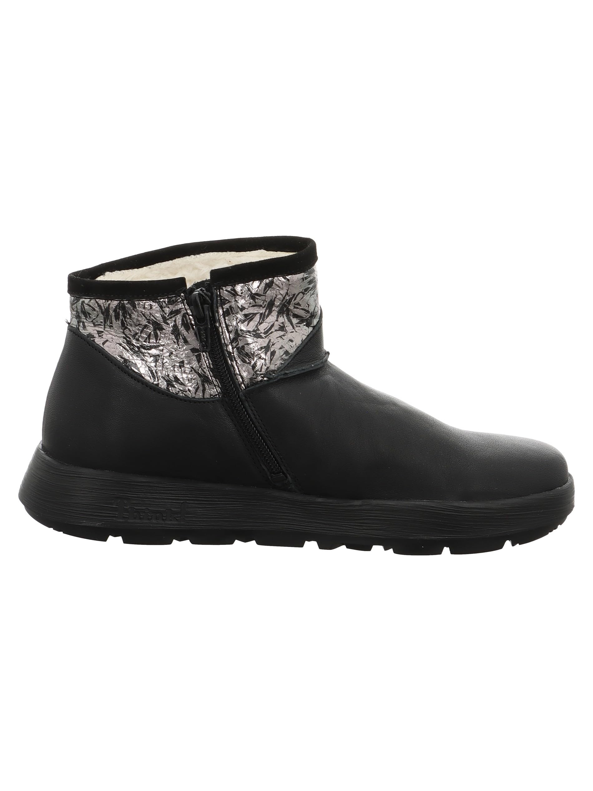 Think Comoda Bottines Femme Noir Combi Confort Ville