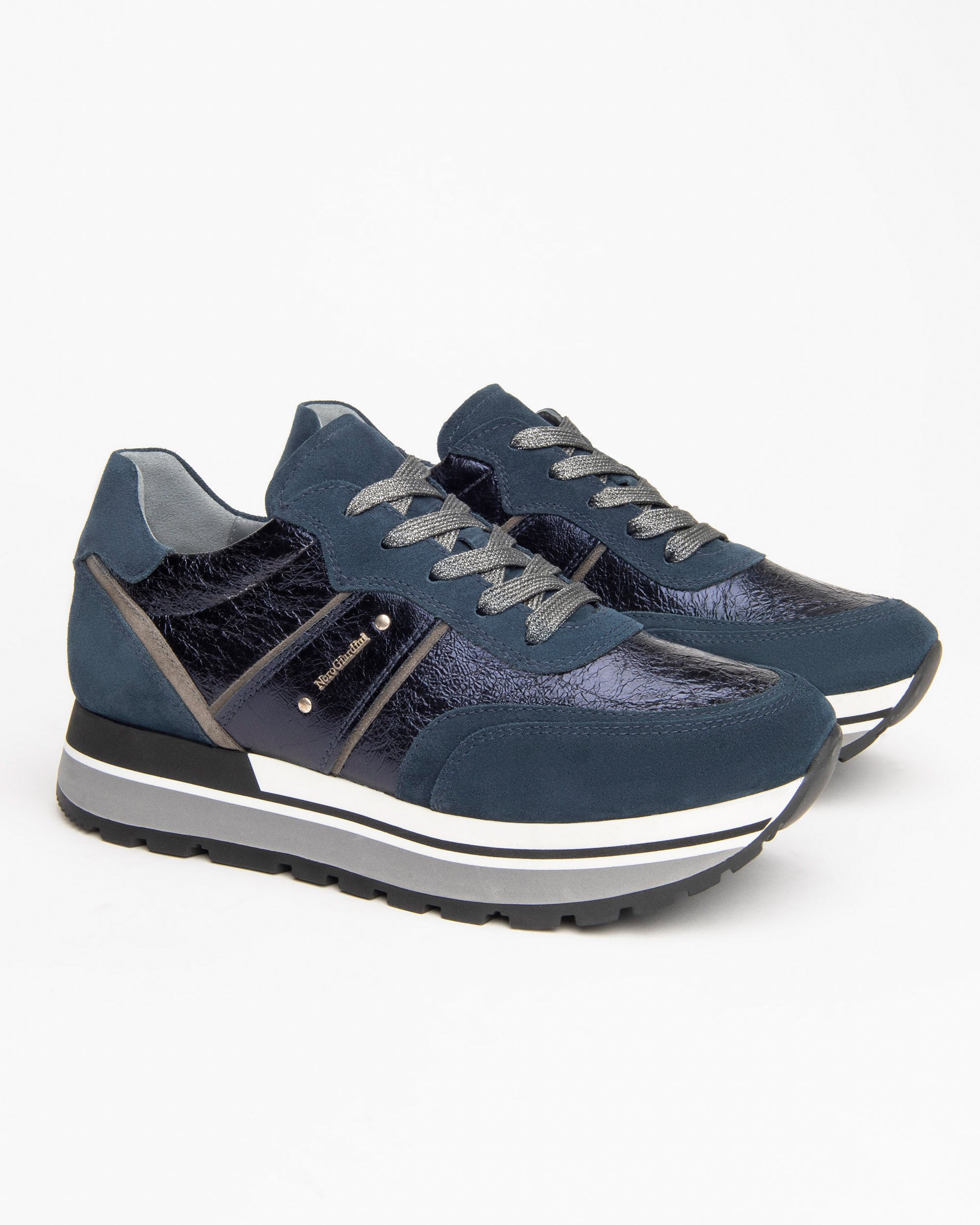 NeroGiardini Sneakers Femme Cuir Velours DryGo