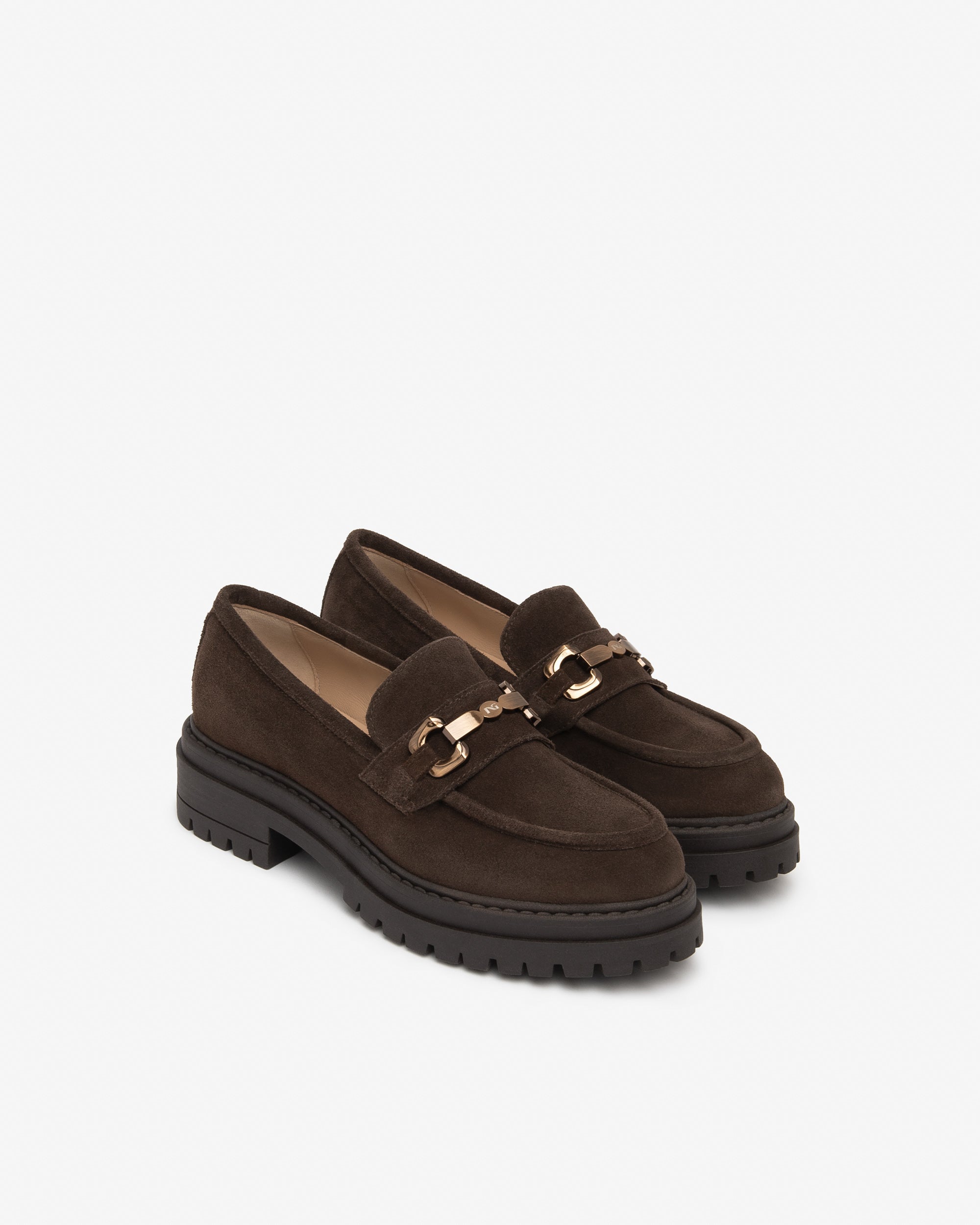 NeroGiardini Mocassins Femme Velours Ornement Talon 40 mm