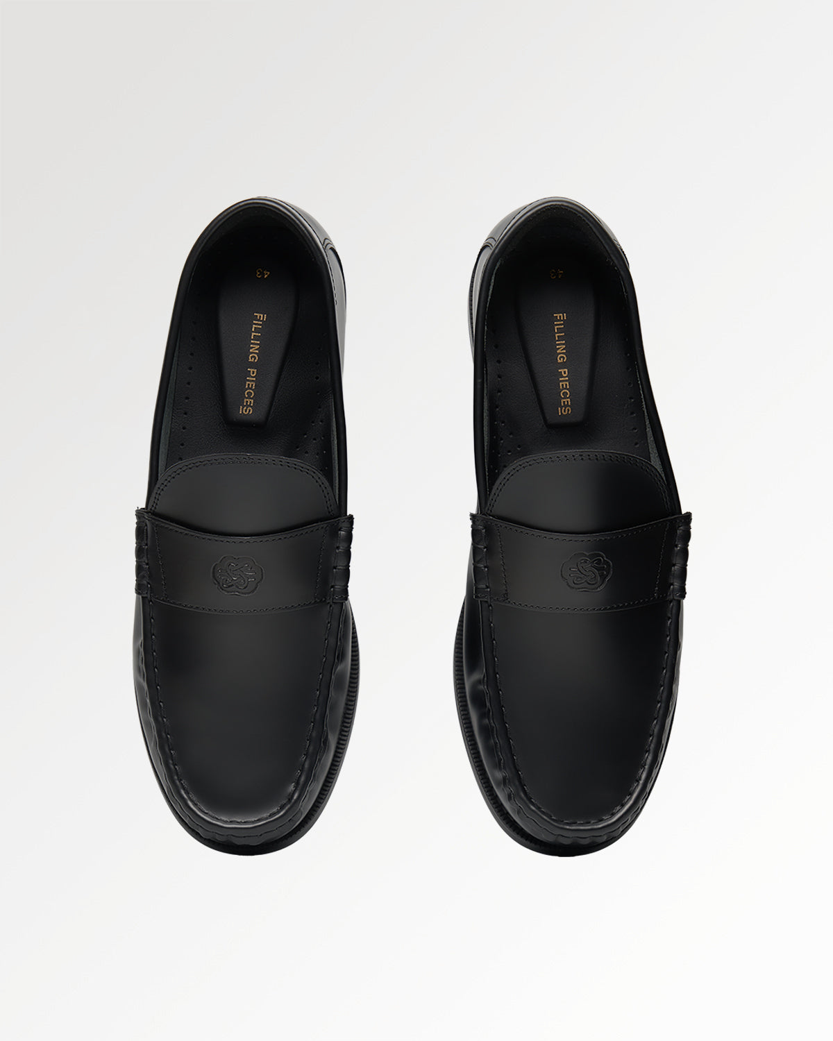 Filling Pieces Lux Loafer Polido mocassin cuir noir