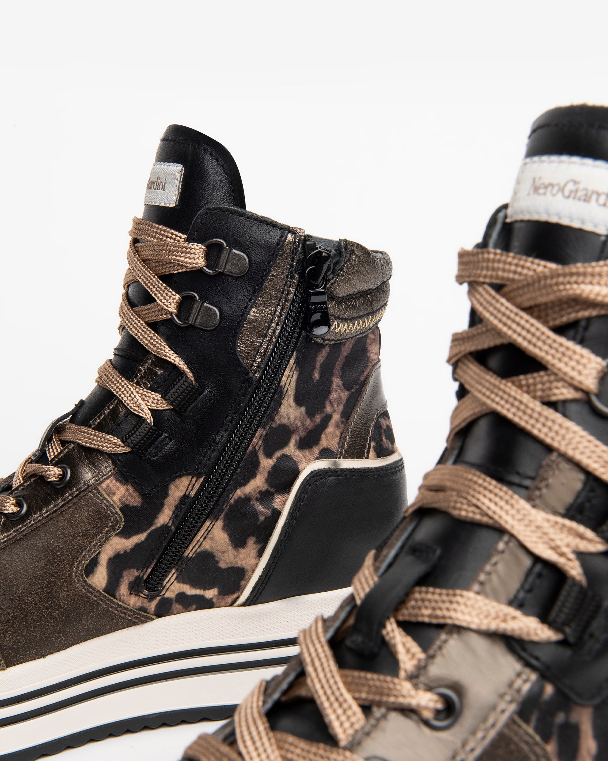 Nerogiardini Sneakers montantes femme cuir DryGo