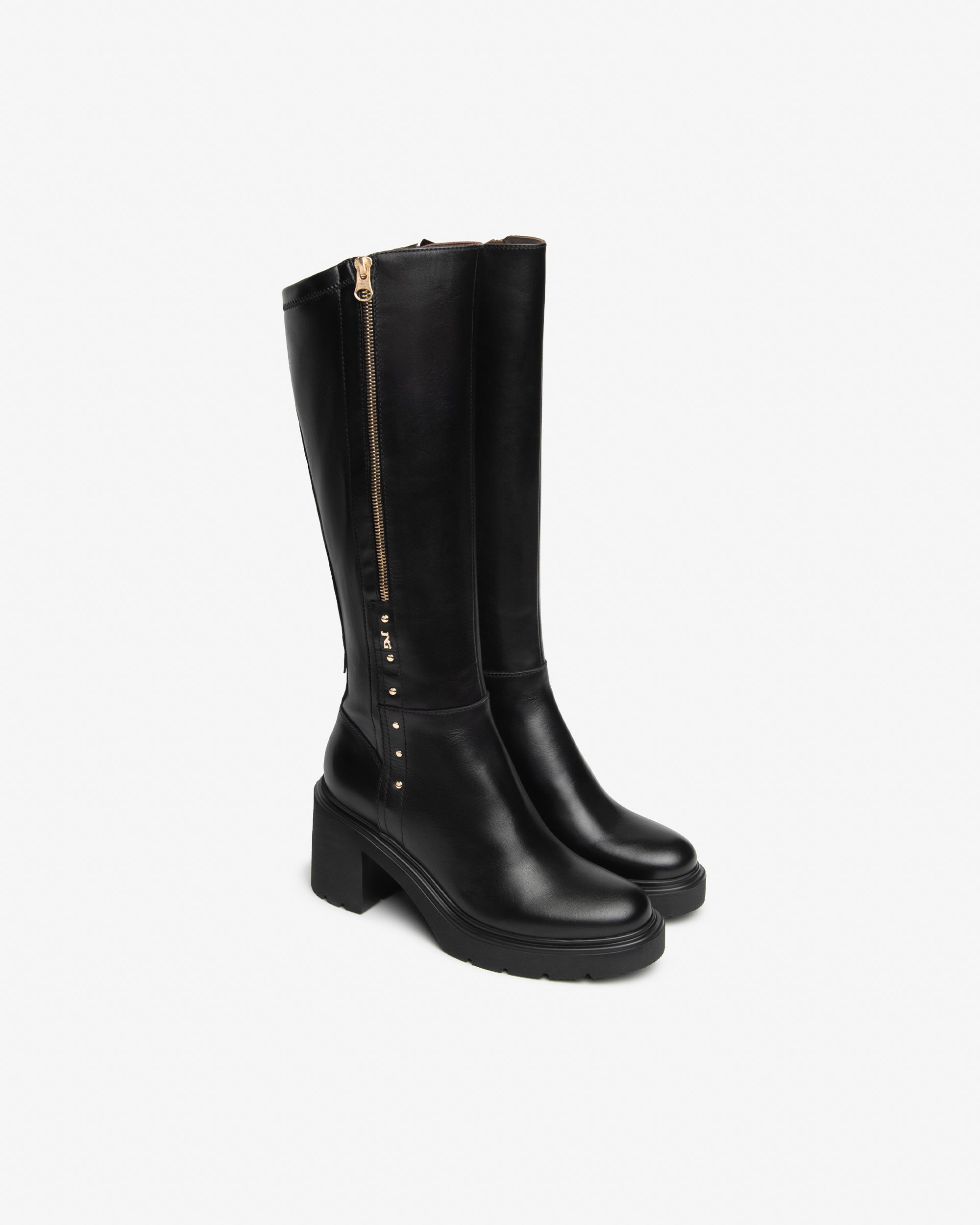 NeroGiardini Bottes Femme Cuir Talon 85 mm