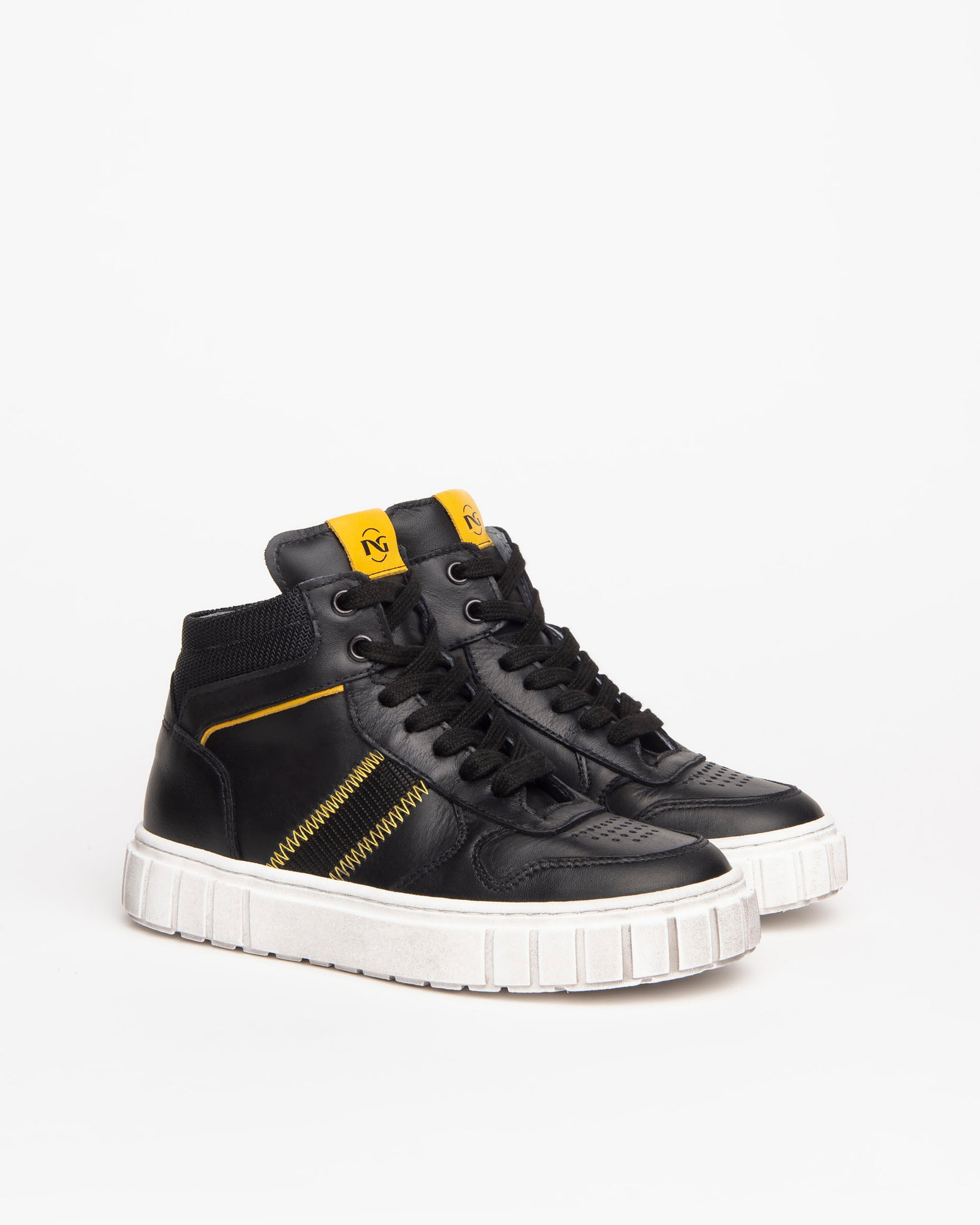Nerogiardini Sneakers Montantes Garçon Cuir Zip