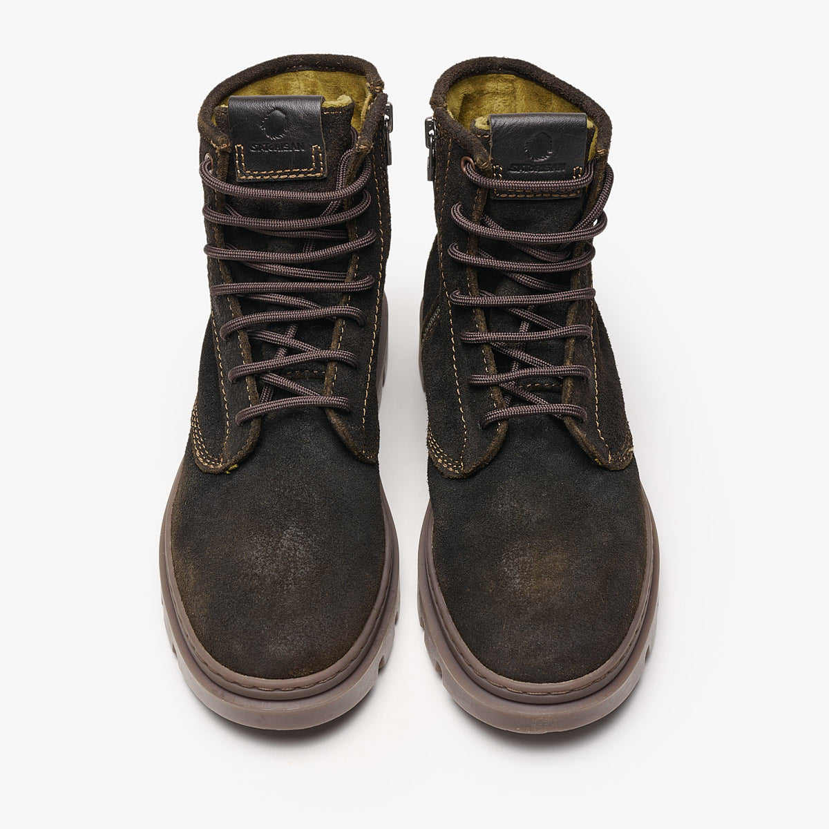 Satorisan Unalome Ziplacer boots cuir marron laurel