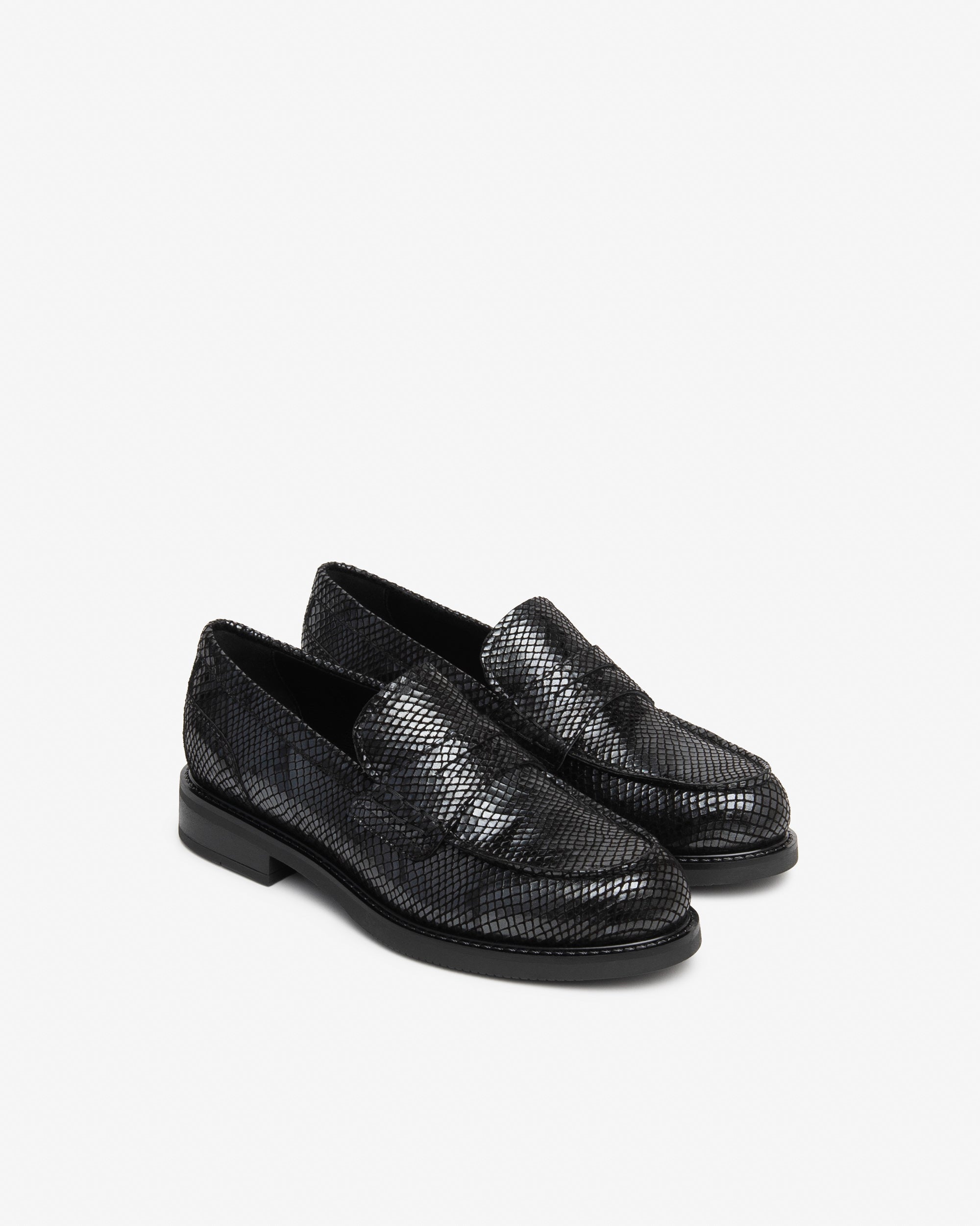 Nerogiardini Mocassins Femme Cuir Effet Python