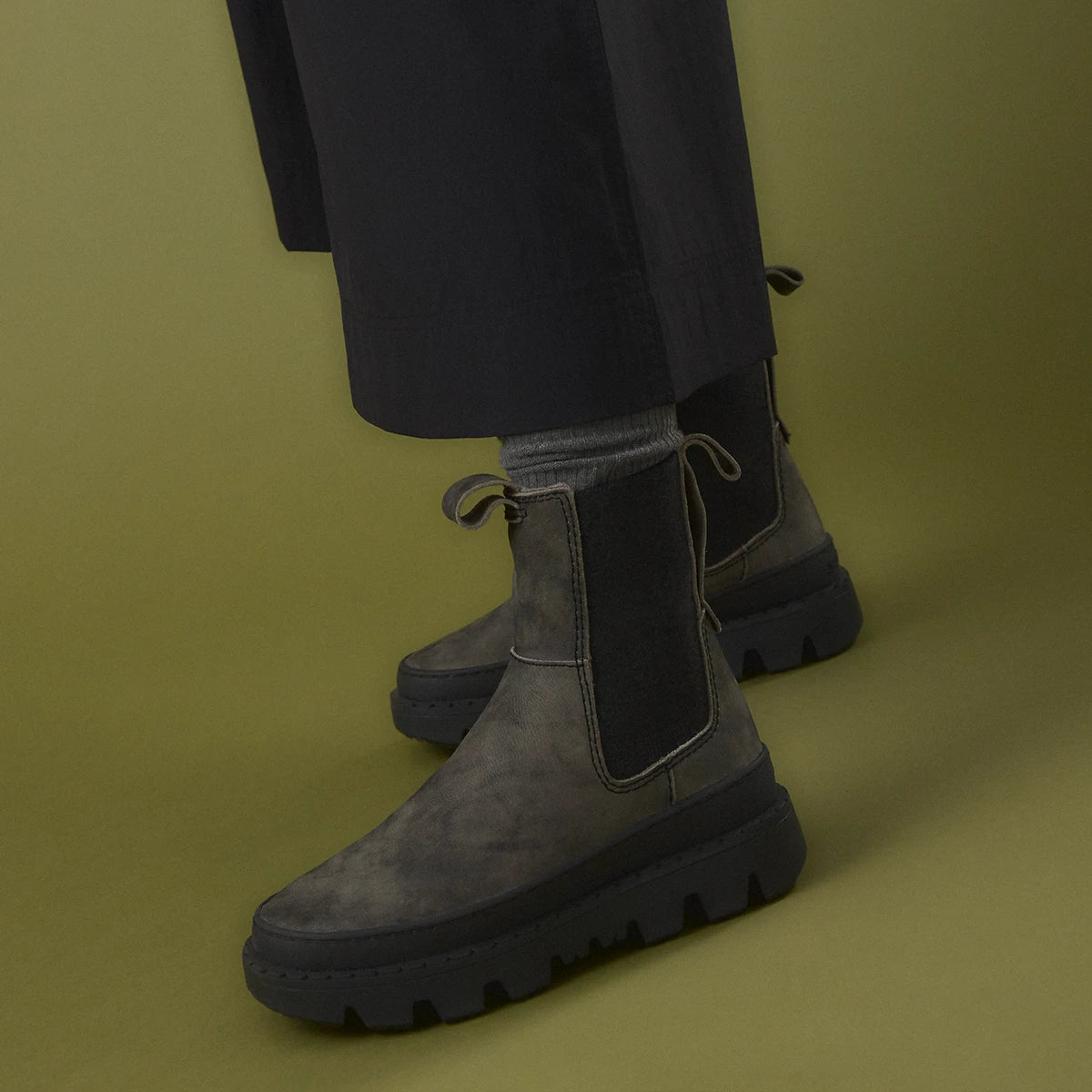 Satorisan Unalome Elastics Premium boots cuir noir