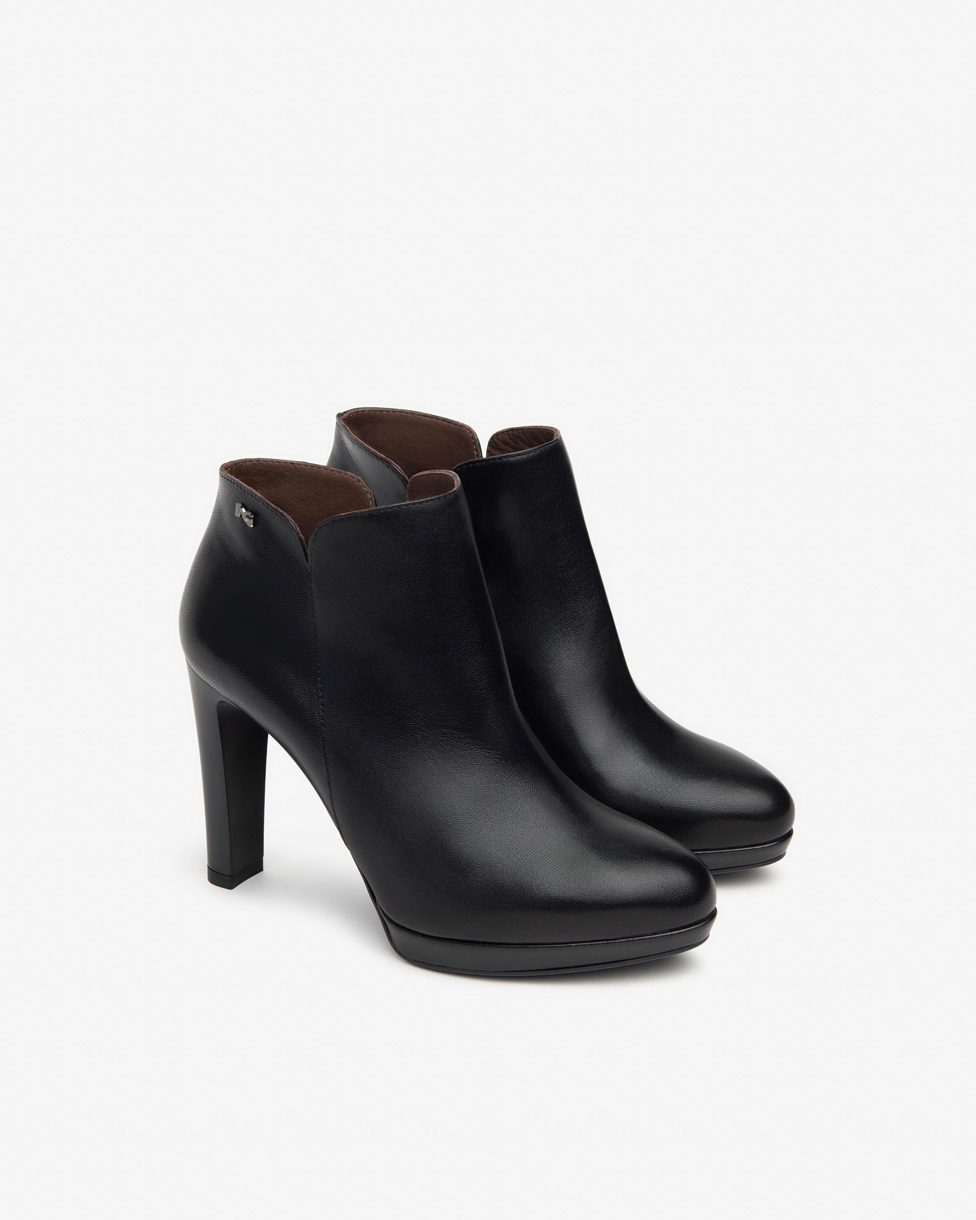 NeroGiardini Bottines Femme Cuir Talon Bloc 100 mm