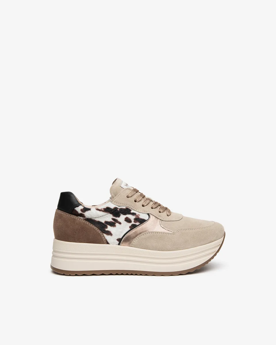 Nerogiardini Sneakers Femme Cuir Plateforme 45mm
