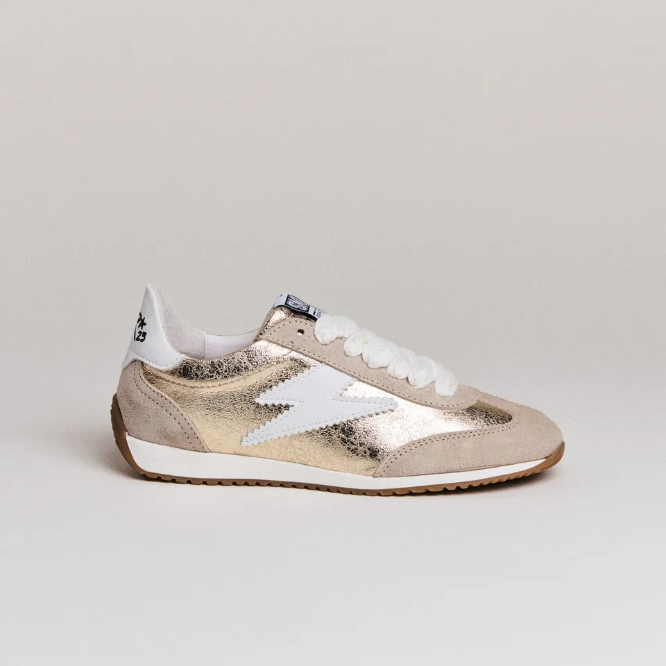 SMR Semerdjian June D485 baskets or cuir metallise