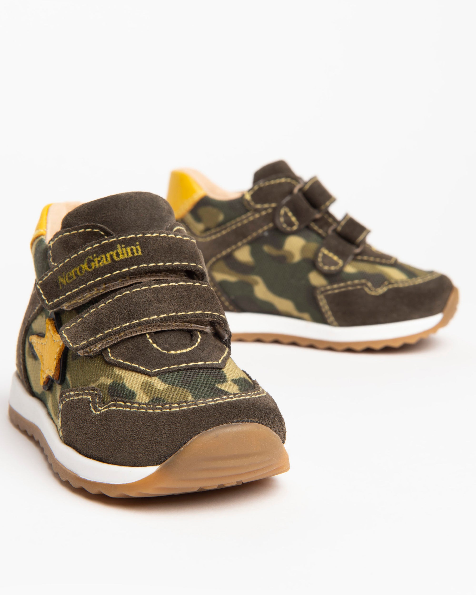NeroGiardini Sneakers Baby Garçon Velours Camouflage