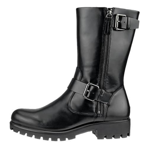 Ecco Modtray Boots Femme 35 EU Noir Cuir Motarde