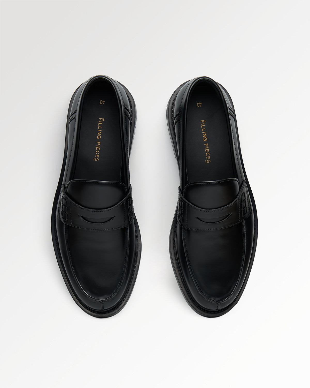 Filling Pieces Polido Loafer Noir Cuir Matte