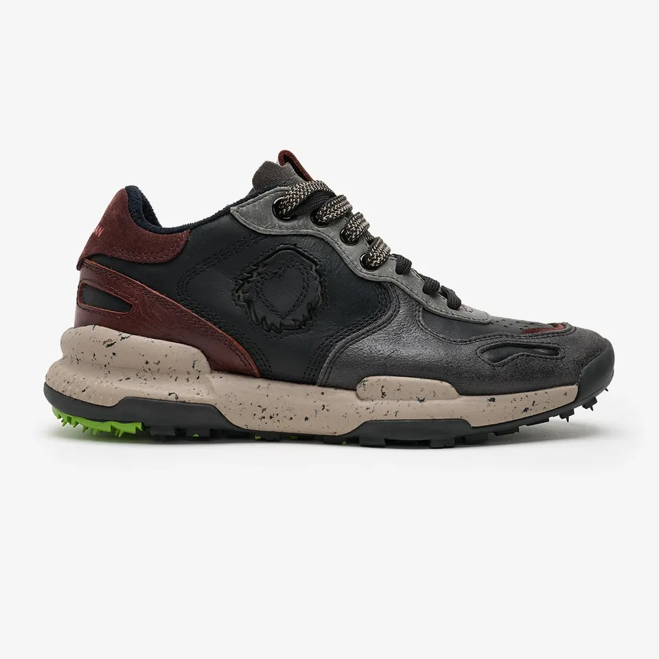 Satorisan Chacrona Pull Up baskets cuir Black Mid Grey