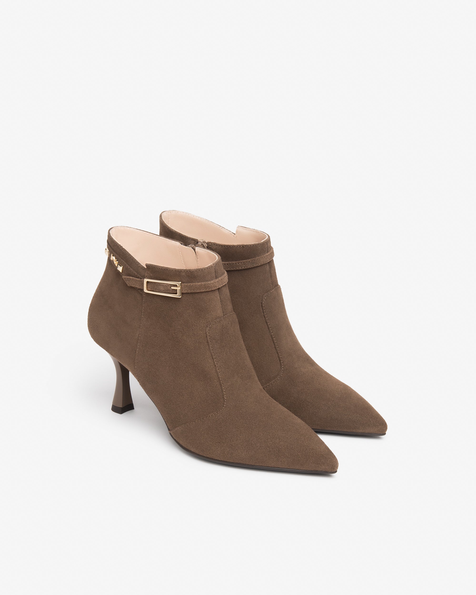 NeroGiardini Bottines Femme Daim Talon 75mm Zip