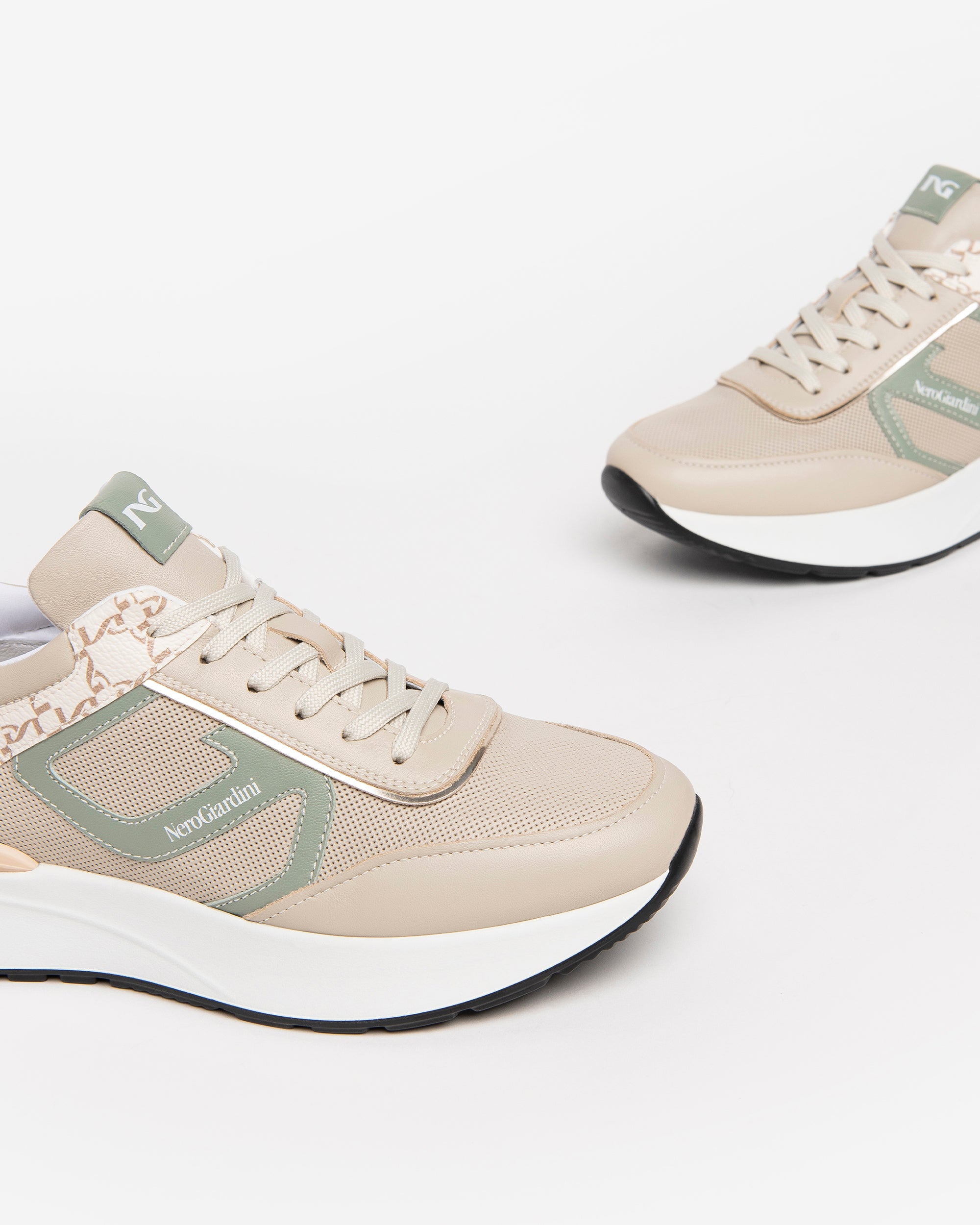 NeroGiardini Sneakers femme cuir confort DryGo ville