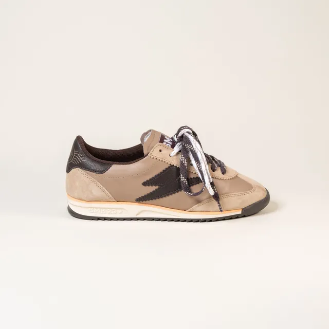 SMR Baskets Joyce E324 cuir beige marron