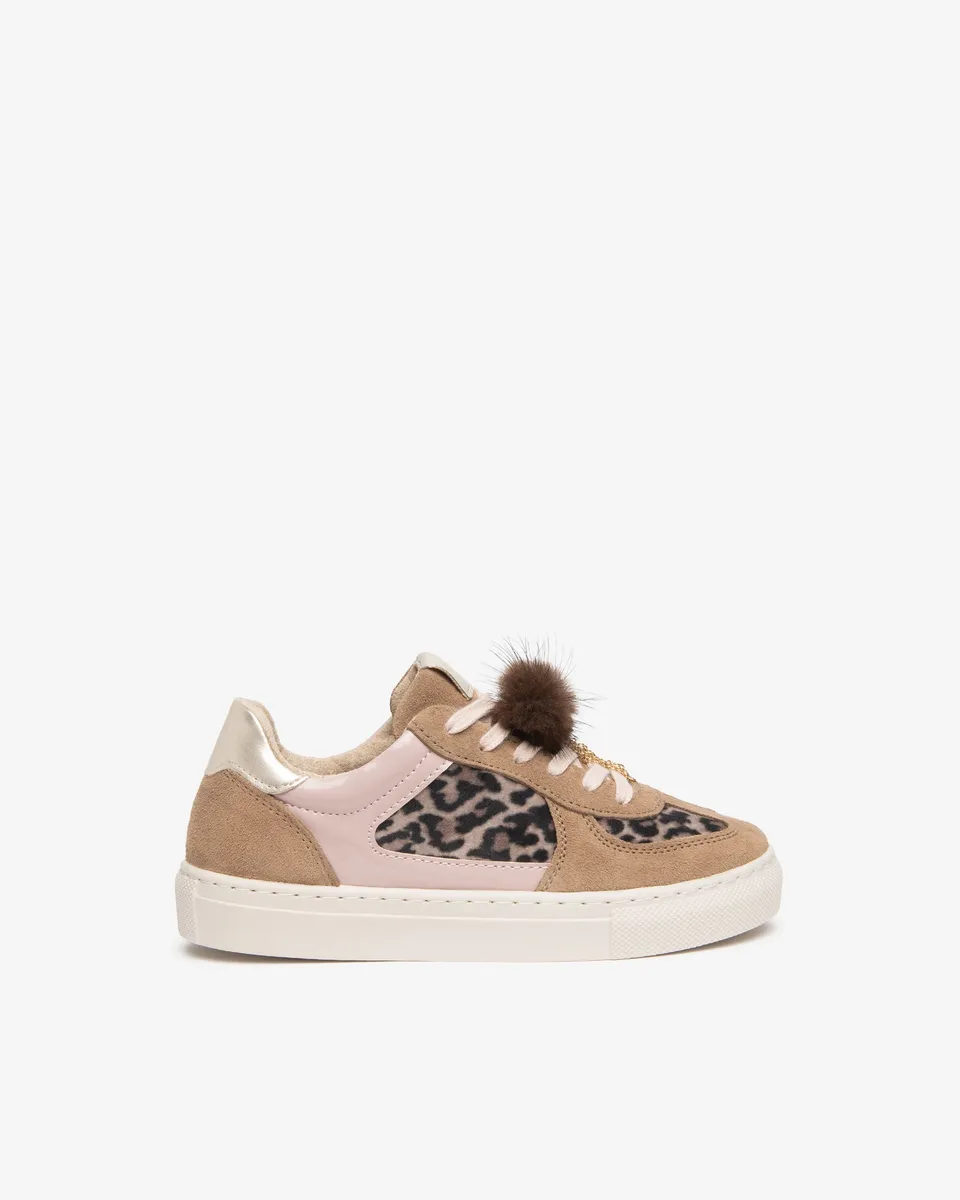 NeroGiardini Sneakers sneakers fille cuir velours pompon
